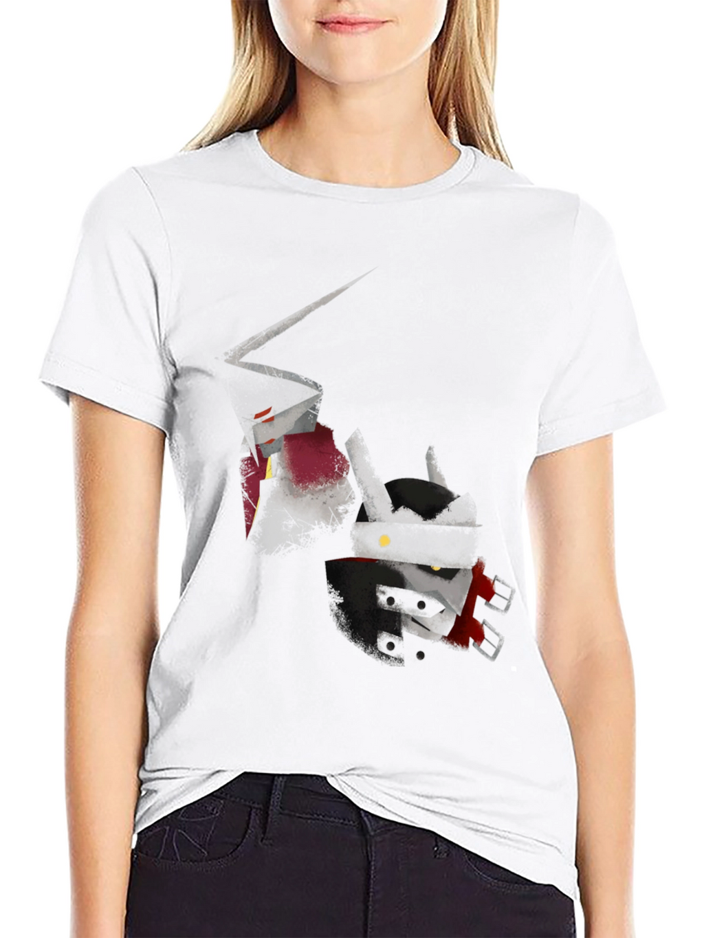 Abstract Robot Graphic T-Shirt