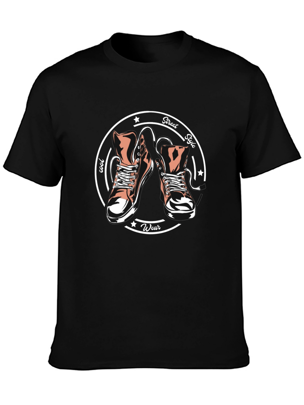 Cool Street Style T-Shirt with Sneaker Graphic