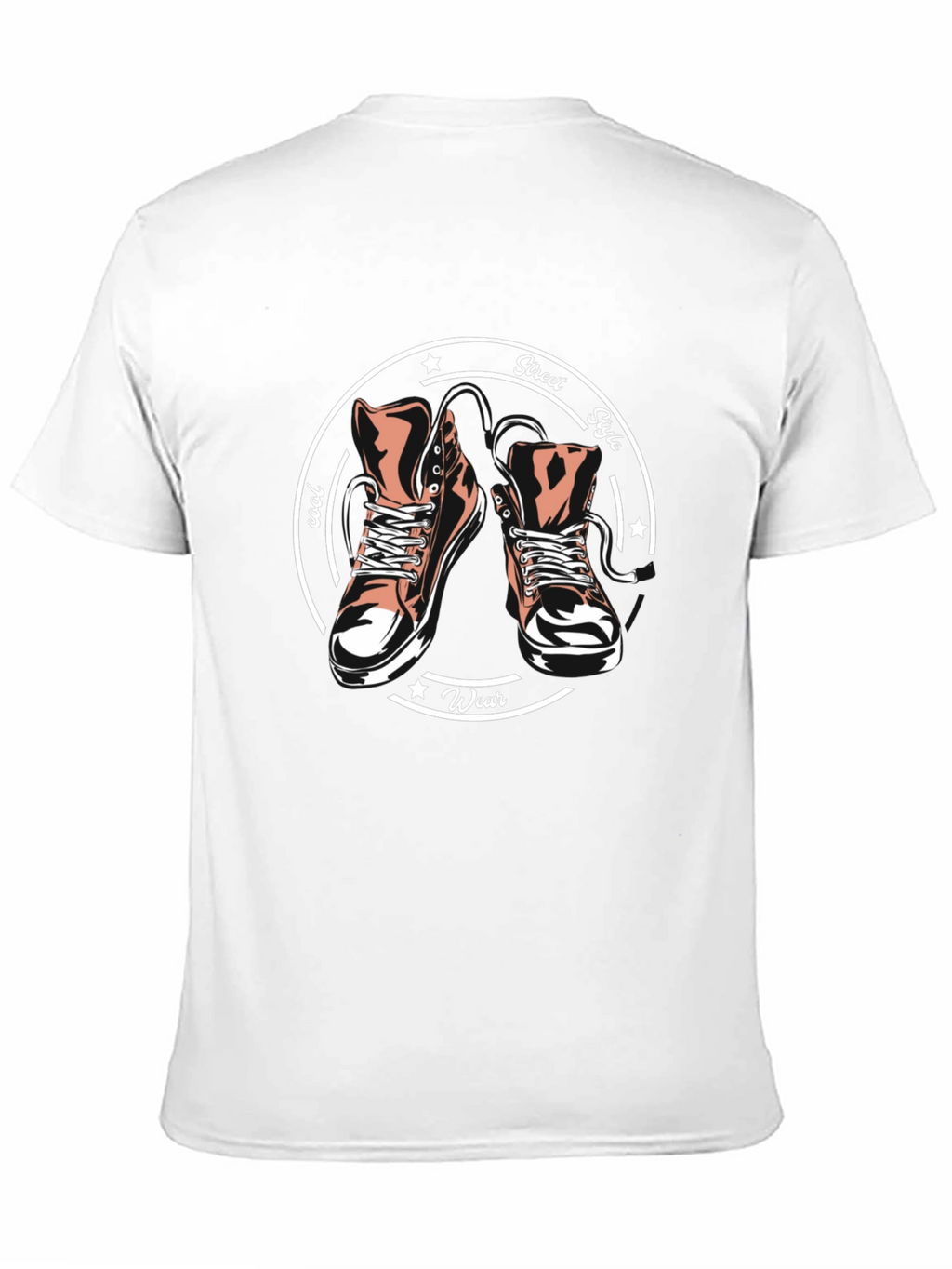 Cool Street Style T-Shirt with Sneaker Graphic