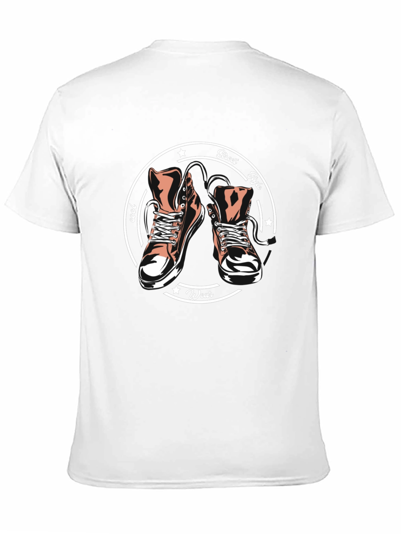 Cool Street Style T-Shirt with Sneaker Graphic