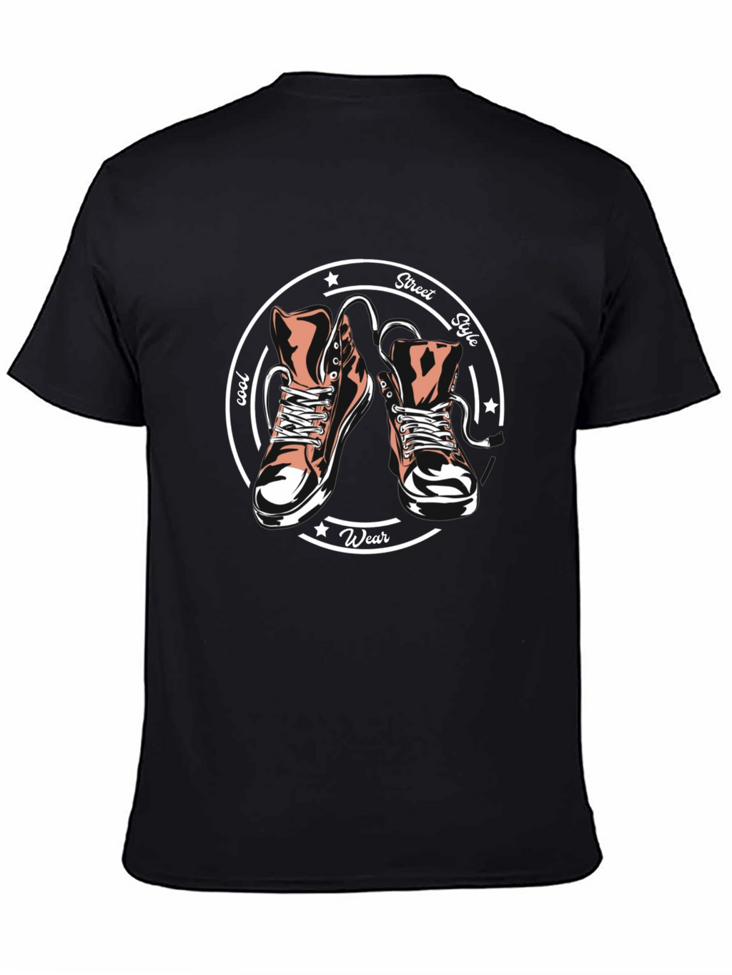 Cool Street Style T-Shirt with Sneaker Graphic