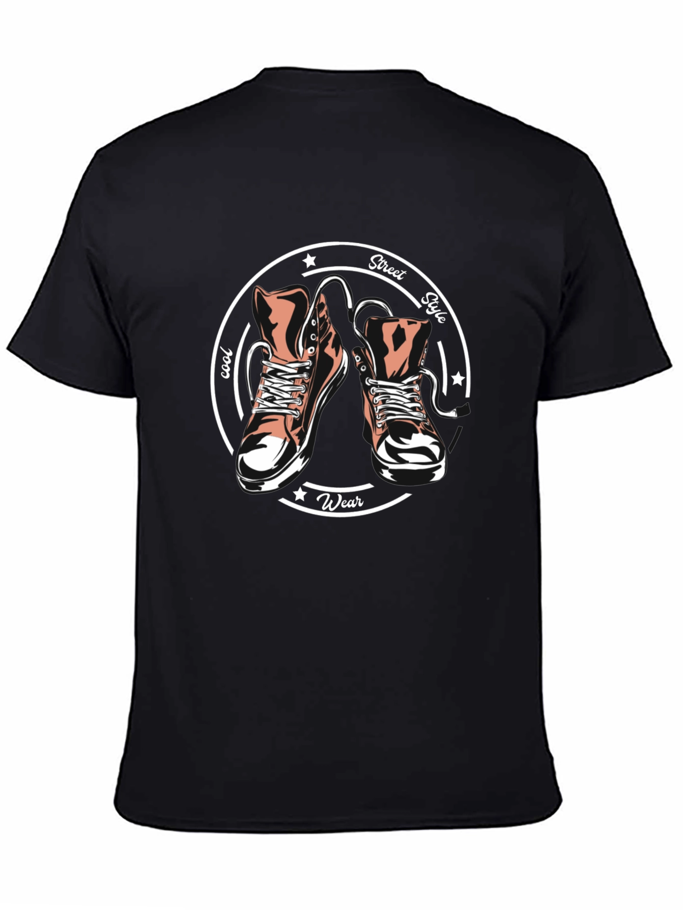 Cool Street Style T-Shirt with Sneaker Graphic