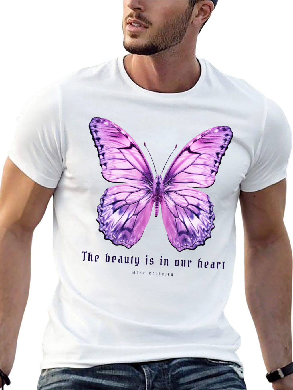 Butterfly Graphic Tee - Beauty is in Our Heart