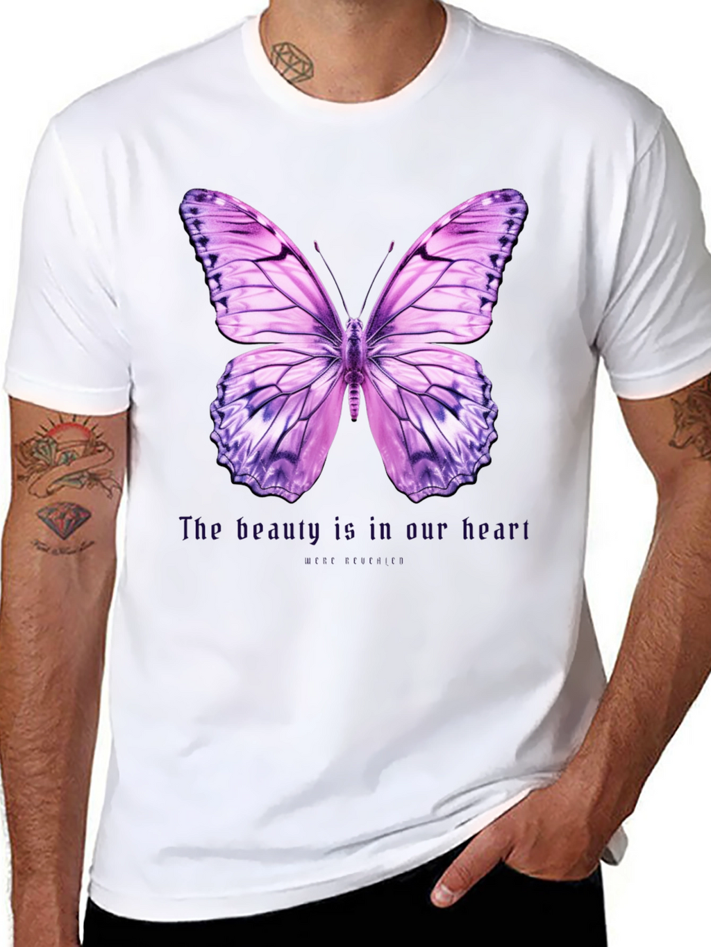 Butterfly Graphic Tee - Beauty is in Our Heart