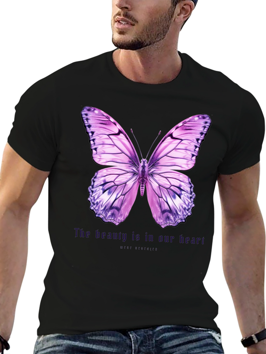 Butterfly Graphic Tee - Beauty is in Our Heart