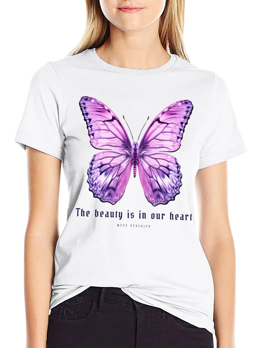 Butterfly Graphic Tee - Beauty is in Our Heart