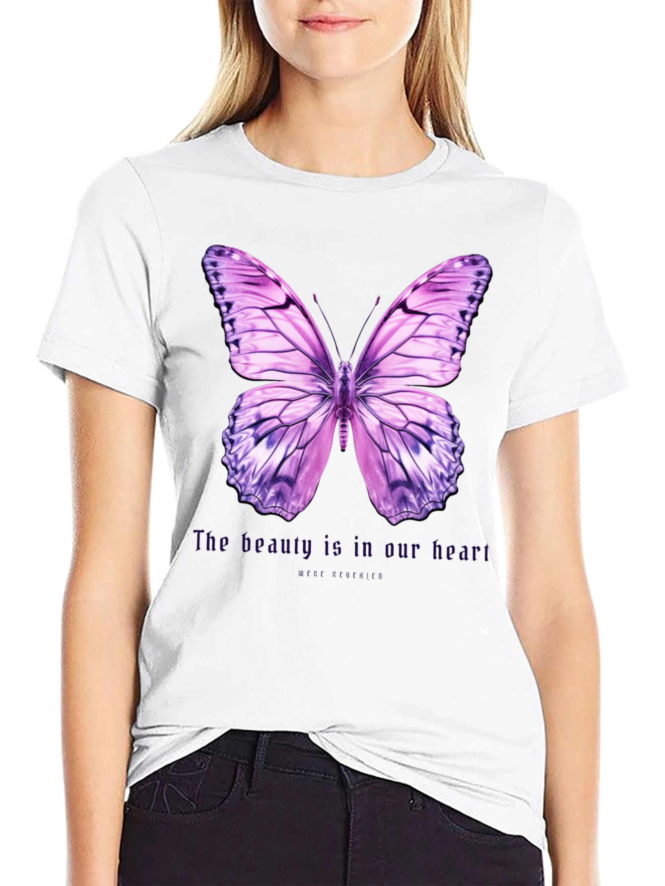 Butterfly Graphic Tee - Beauty is in Our Heart
