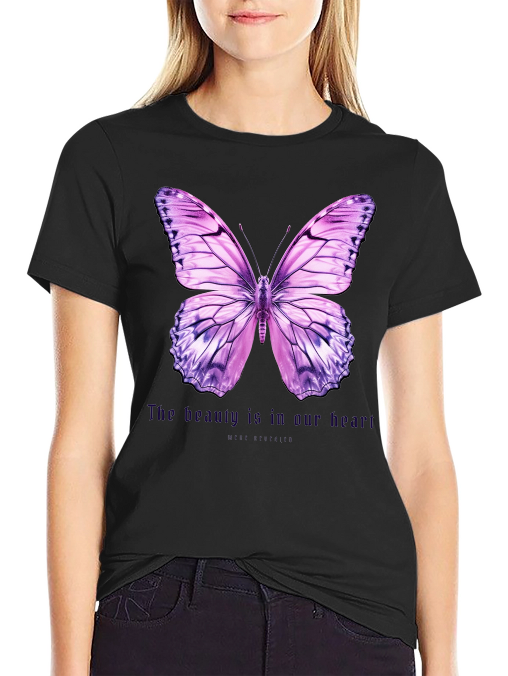 Butterfly Graphic Tee - Beauty is in Our Heart