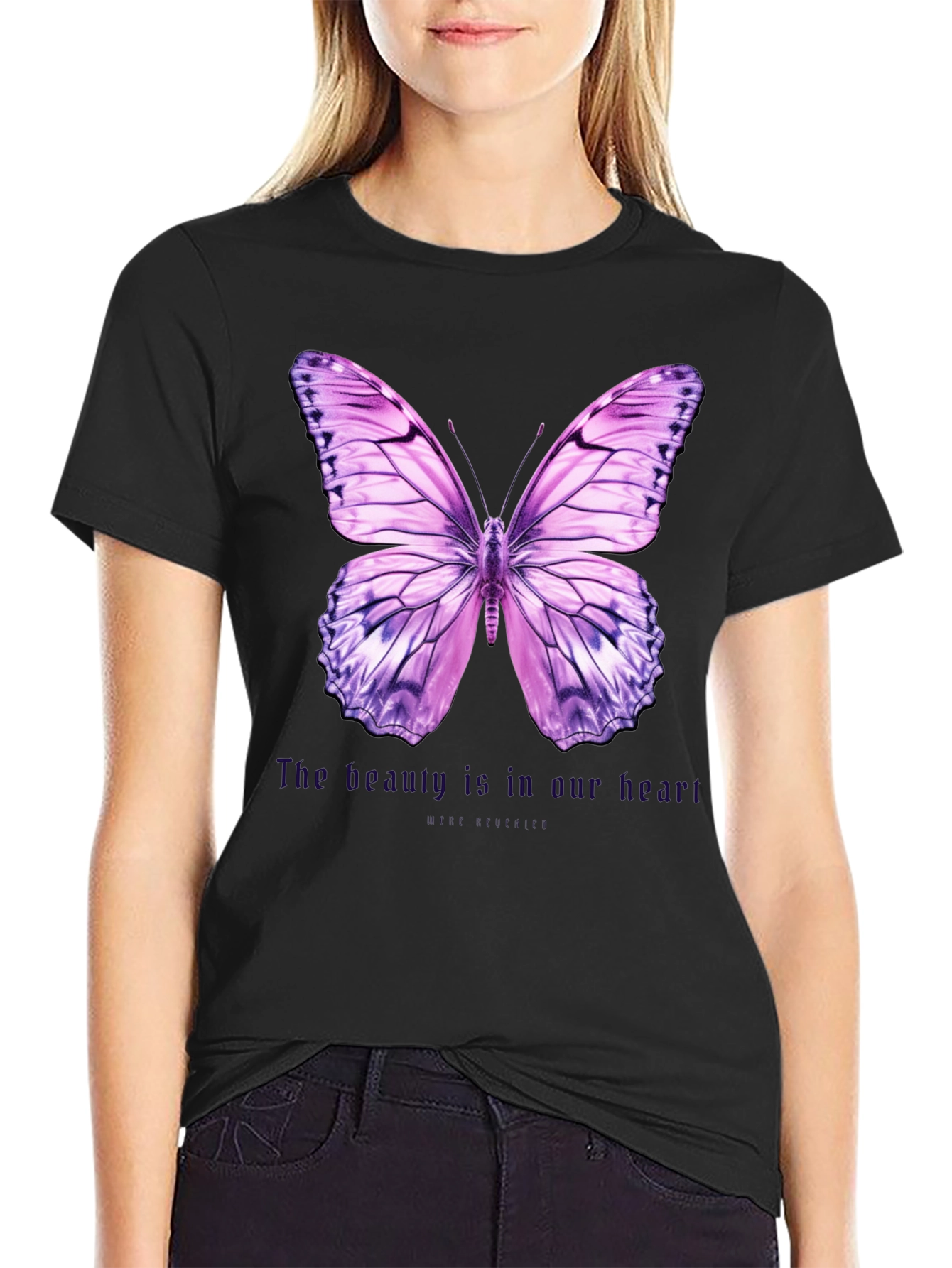 Butterfly Graphic Tee - Beauty is in Our Heart