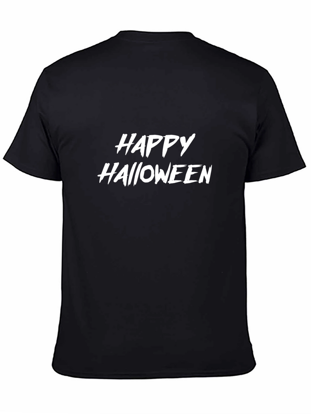 Happy Halloween Graphic Black T-Shirt