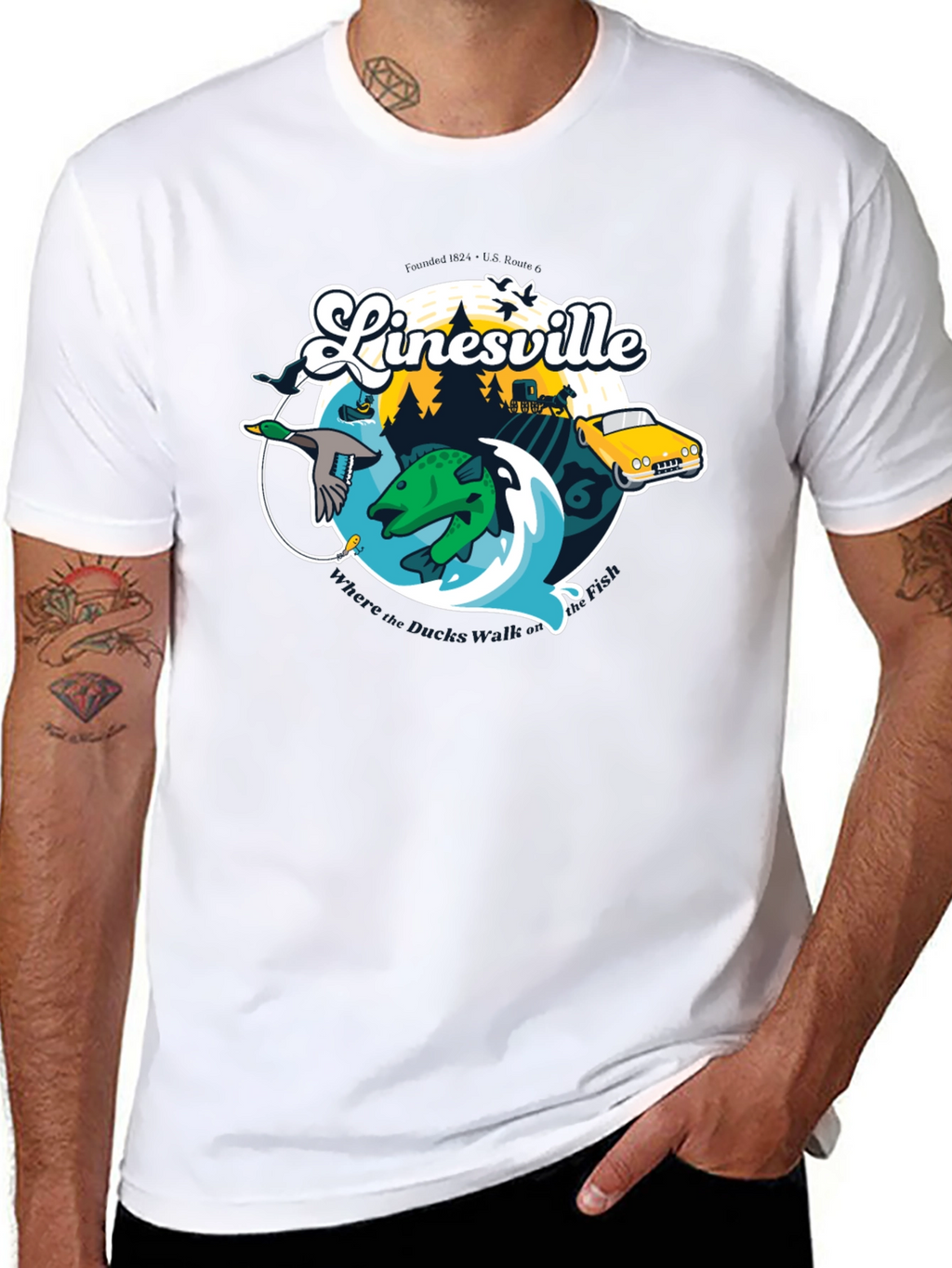 Linesville Graphic T-Shirt