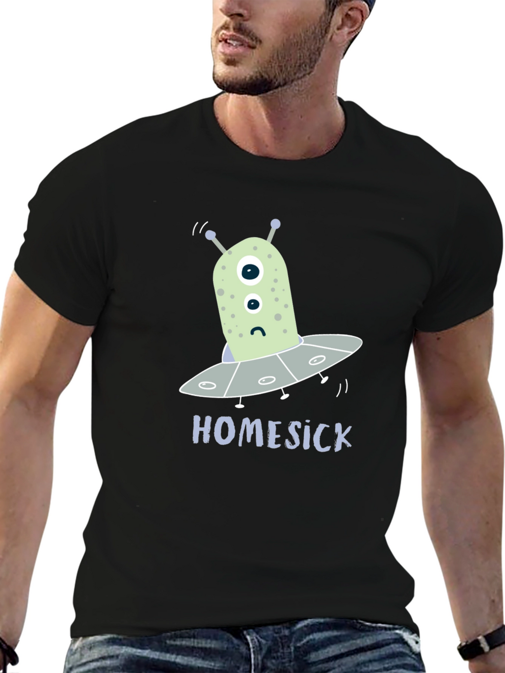 Homesick Alien T-Shirt - Funny Space Tee