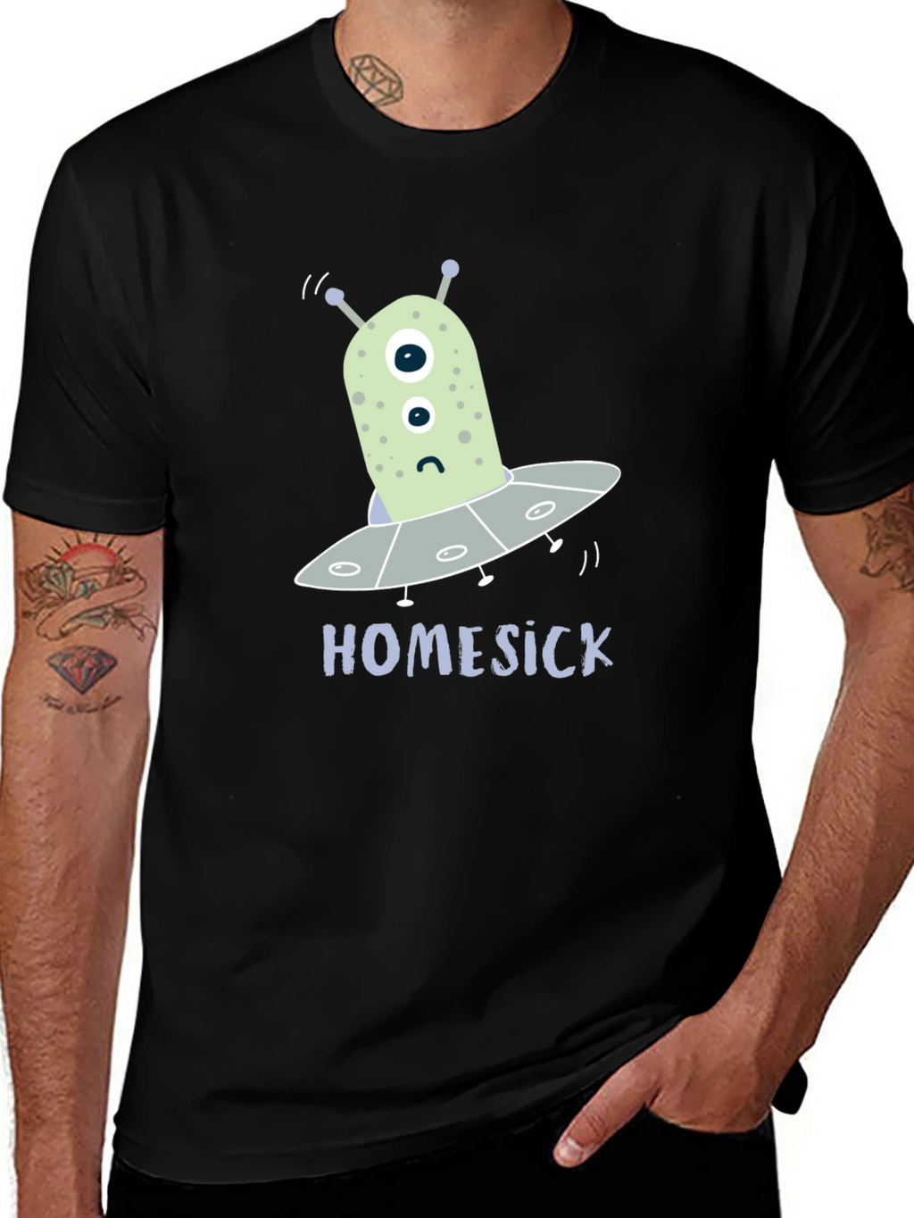 Homesick Alien T-Shirt - Funny Space Tee