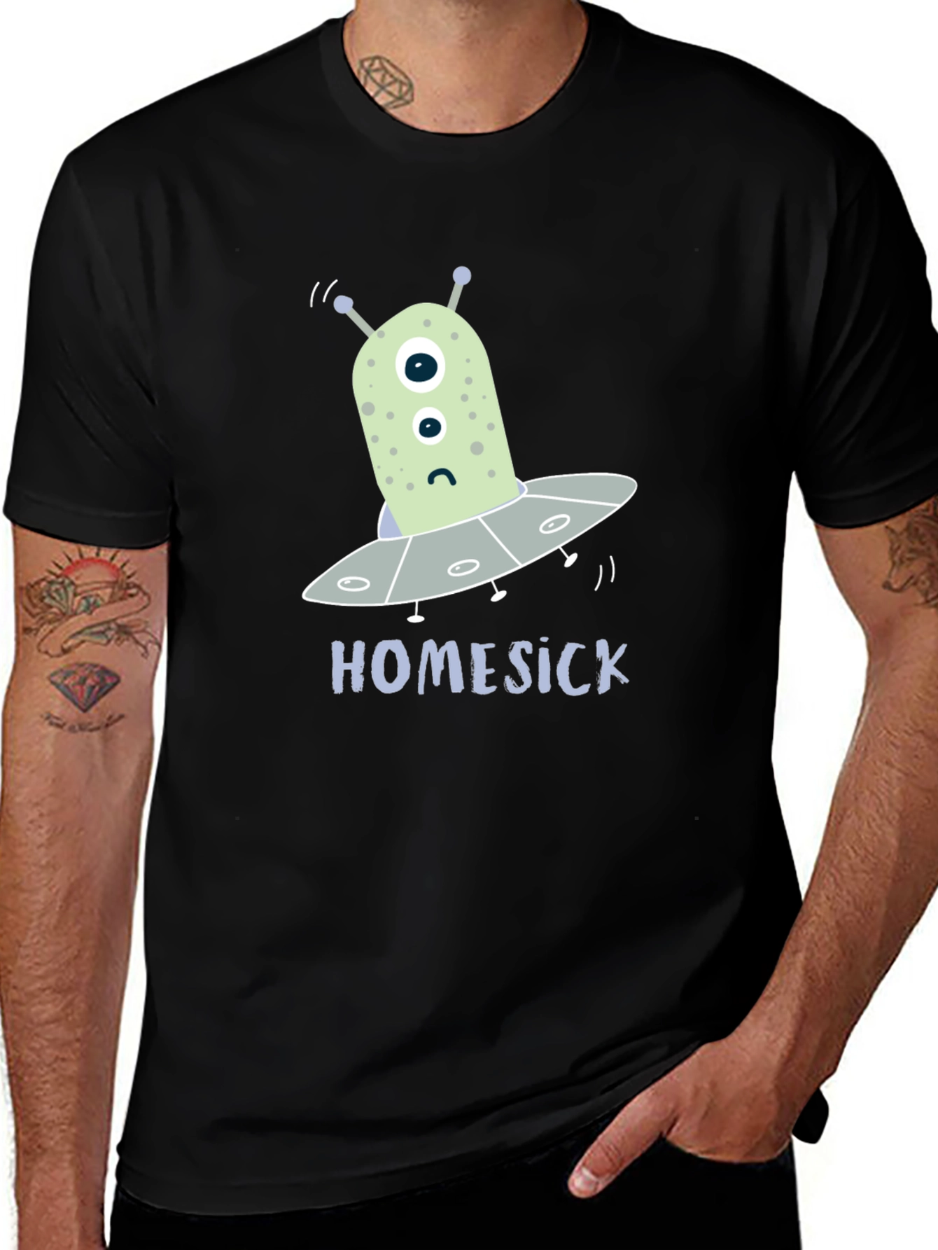 Homesick Alien T-Shirt - Funny Space Tee