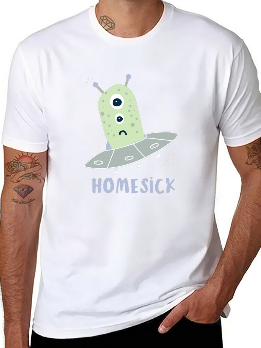 Homesick Alien T-Shirt - Funny Space Tee