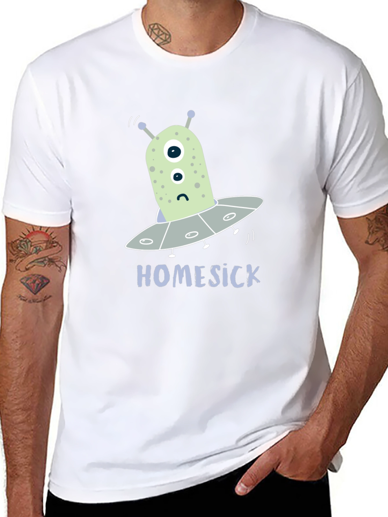 Homesick Alien T-Shirt - Funny Space Tee