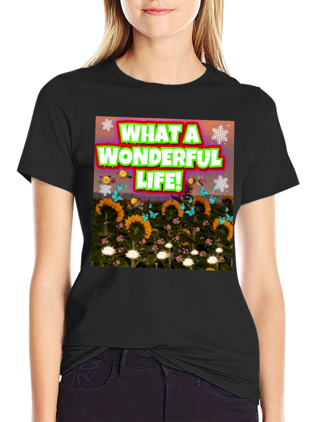 Wonderful Life Graphic Tee - Soft Cotton Blend