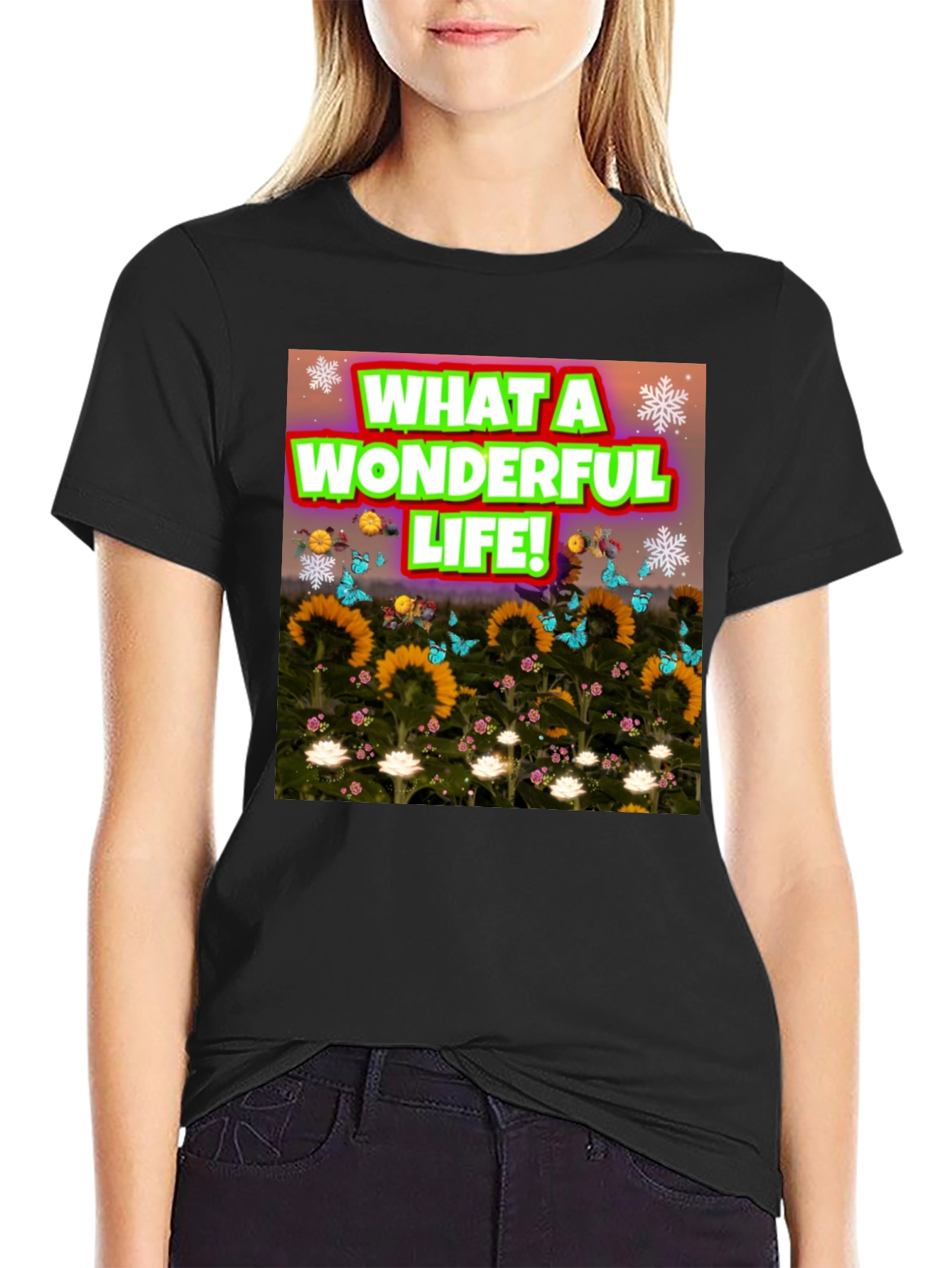 Wonderful Life Graphic Tee - Soft Cotton Blend