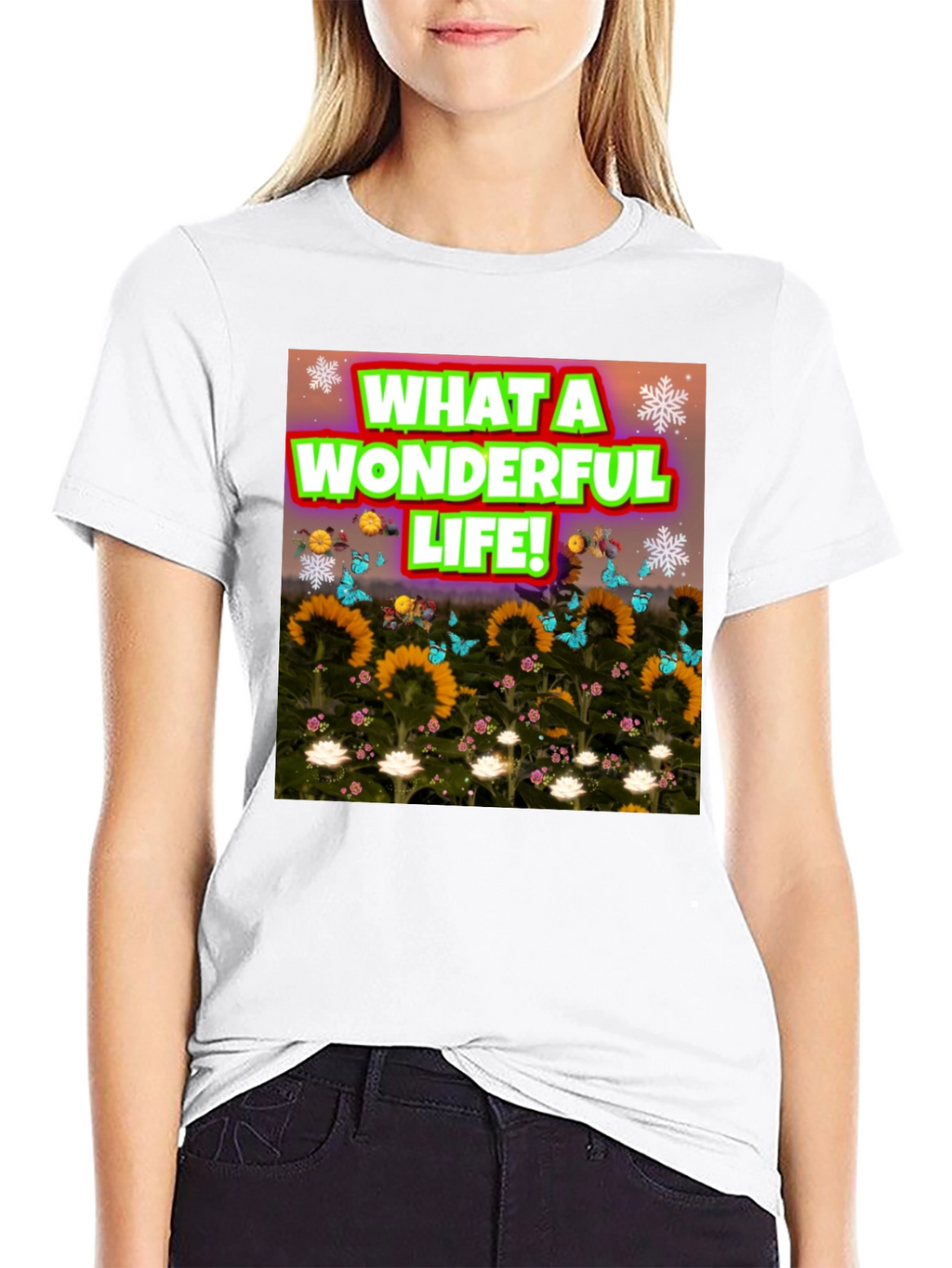 Wonderful Life Graphic Tee - Soft Cotton Blend
