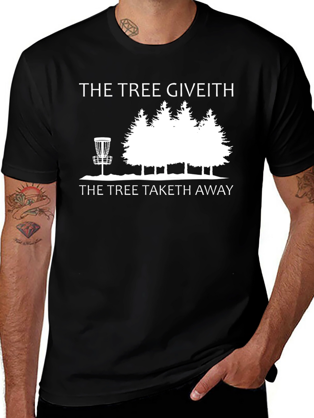 The Tree Giveth Disc Golf T-Shirt