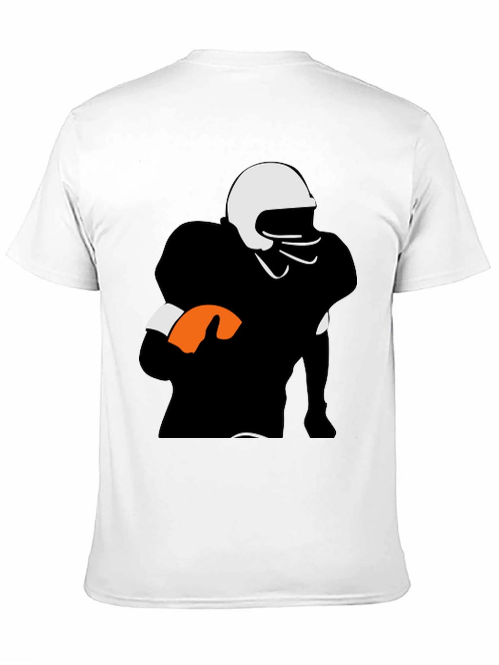 Football Player Graphic Tee - Black Casual Shirt