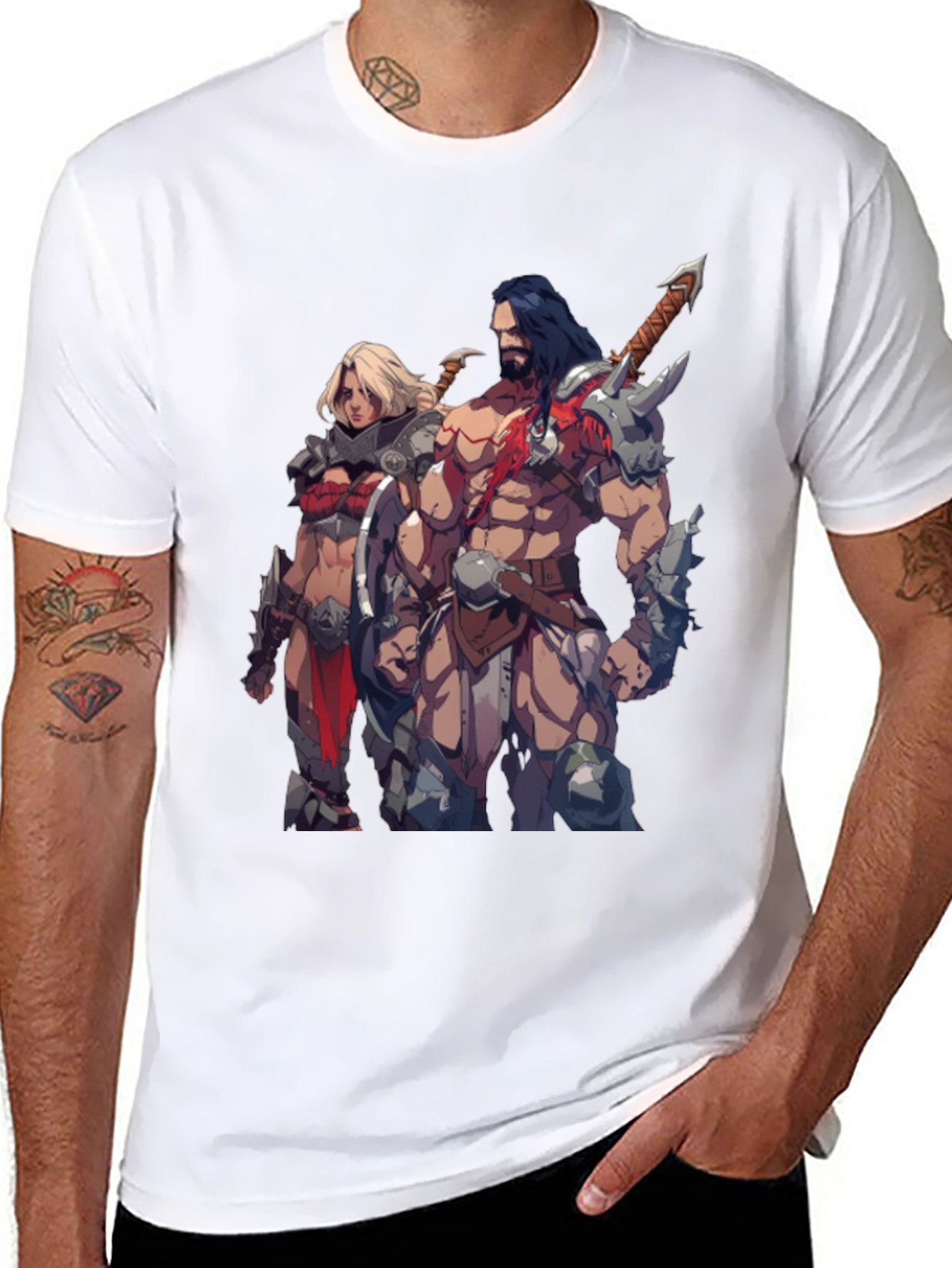 Fantasy Warriors Black T-Shirt