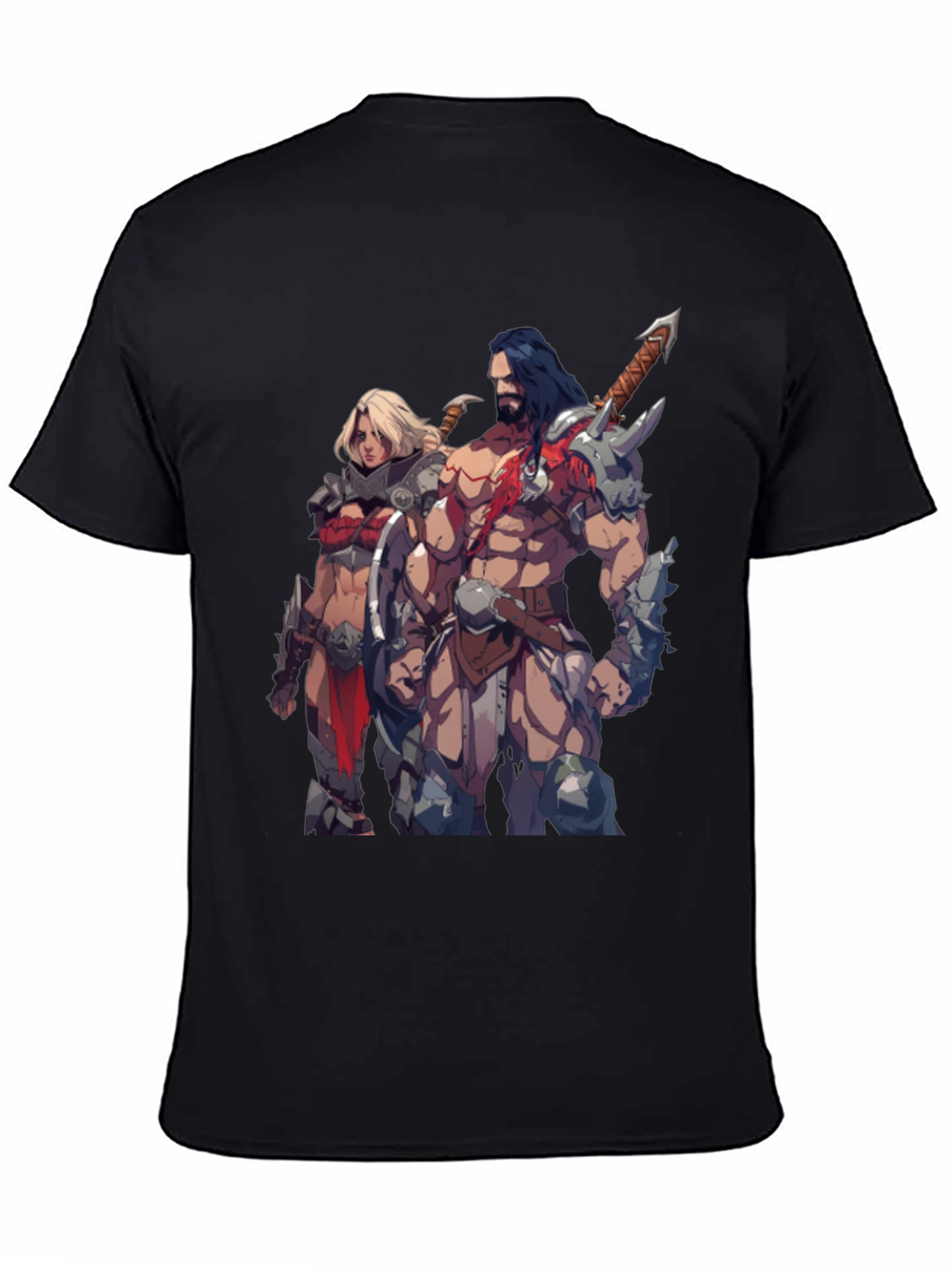 Fantasy Warriors Black T-Shirt