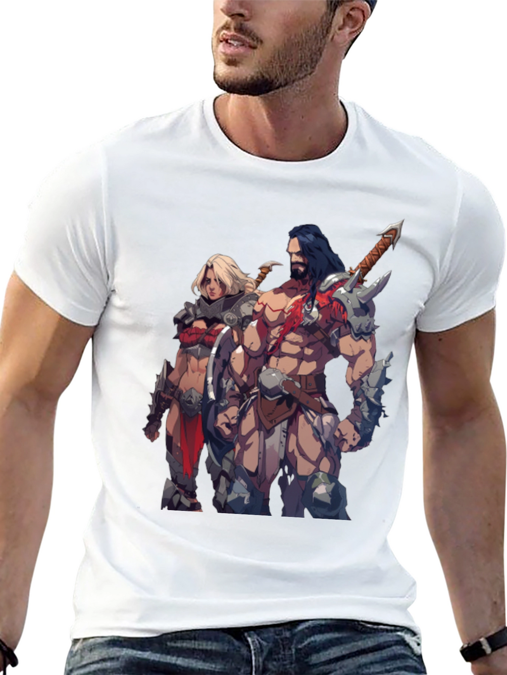 Fantasy Warriors Black T-Shirt