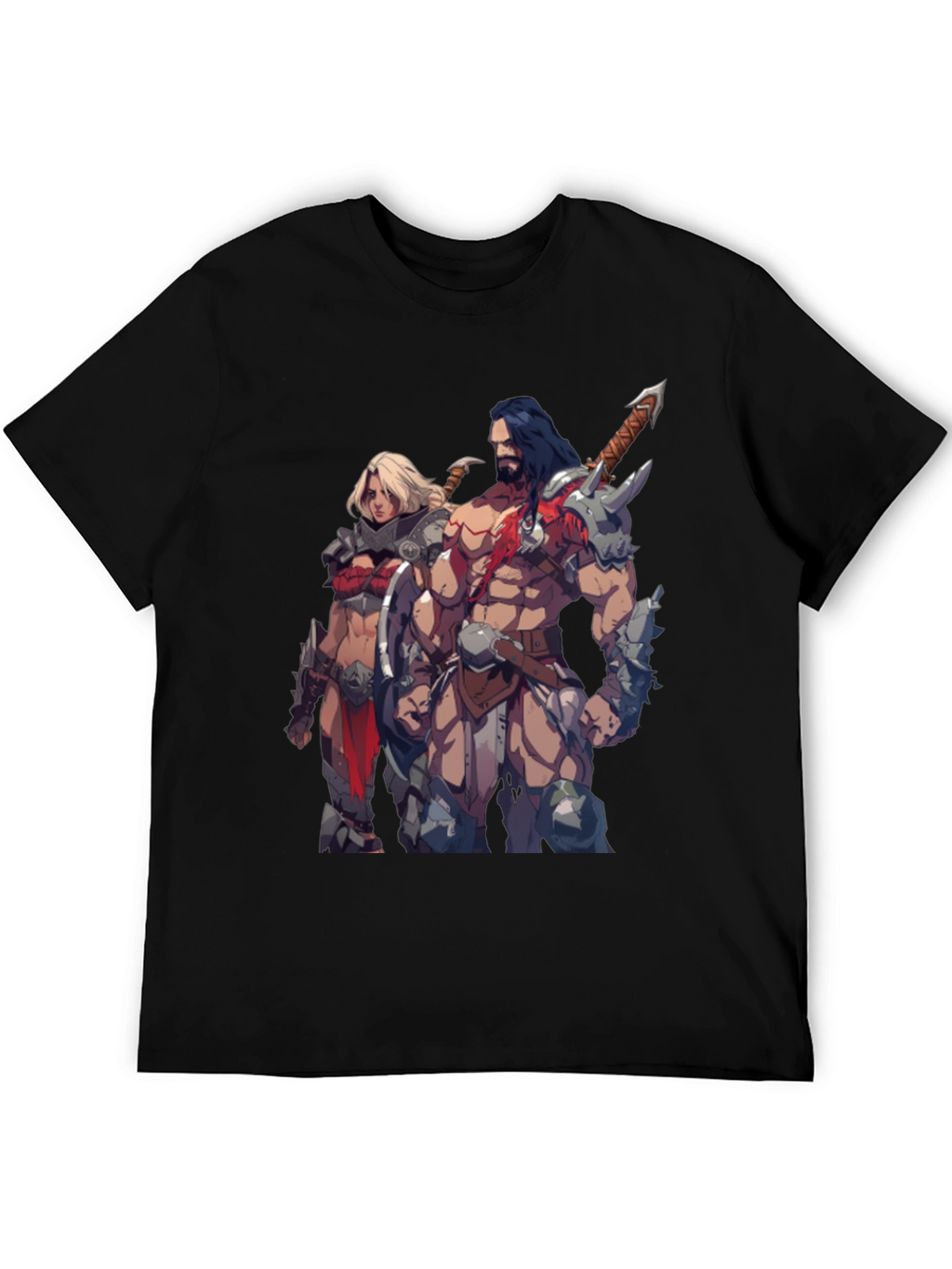 Fantasy Warriors Black T-Shirt
