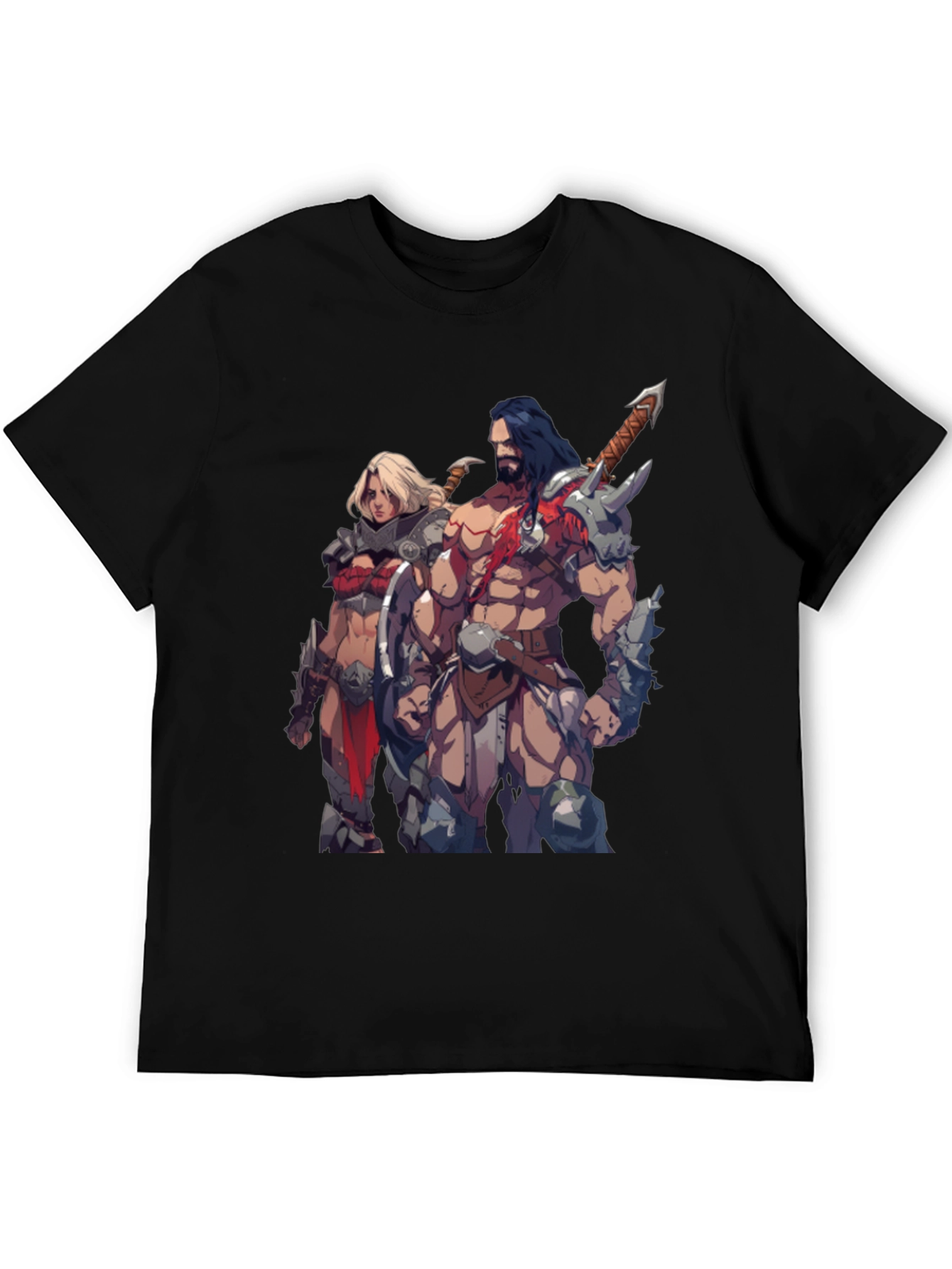 Fantasy Warriors Black T-Shirt