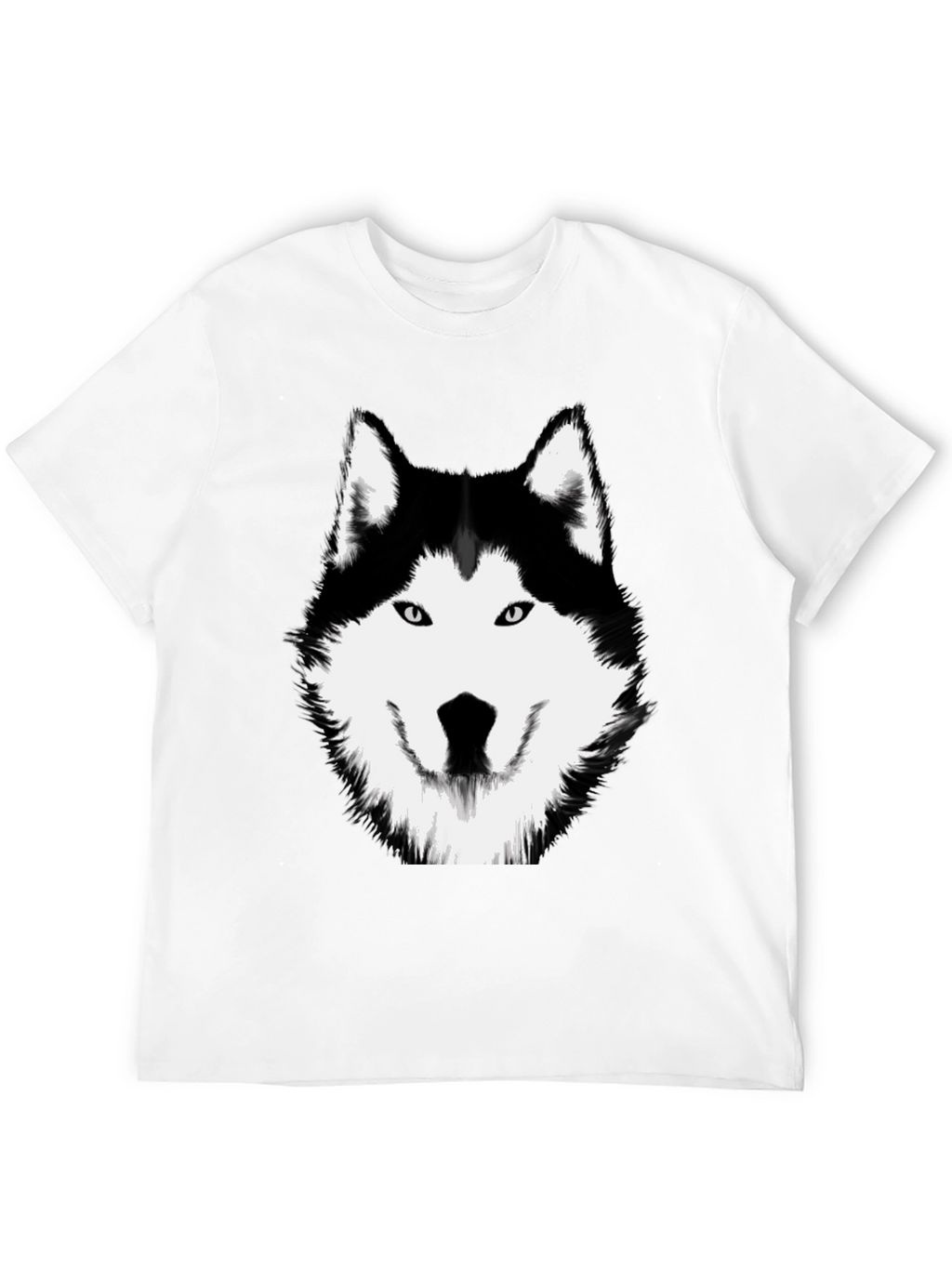 Husky Graphic Tee - Black Cotton Shirt