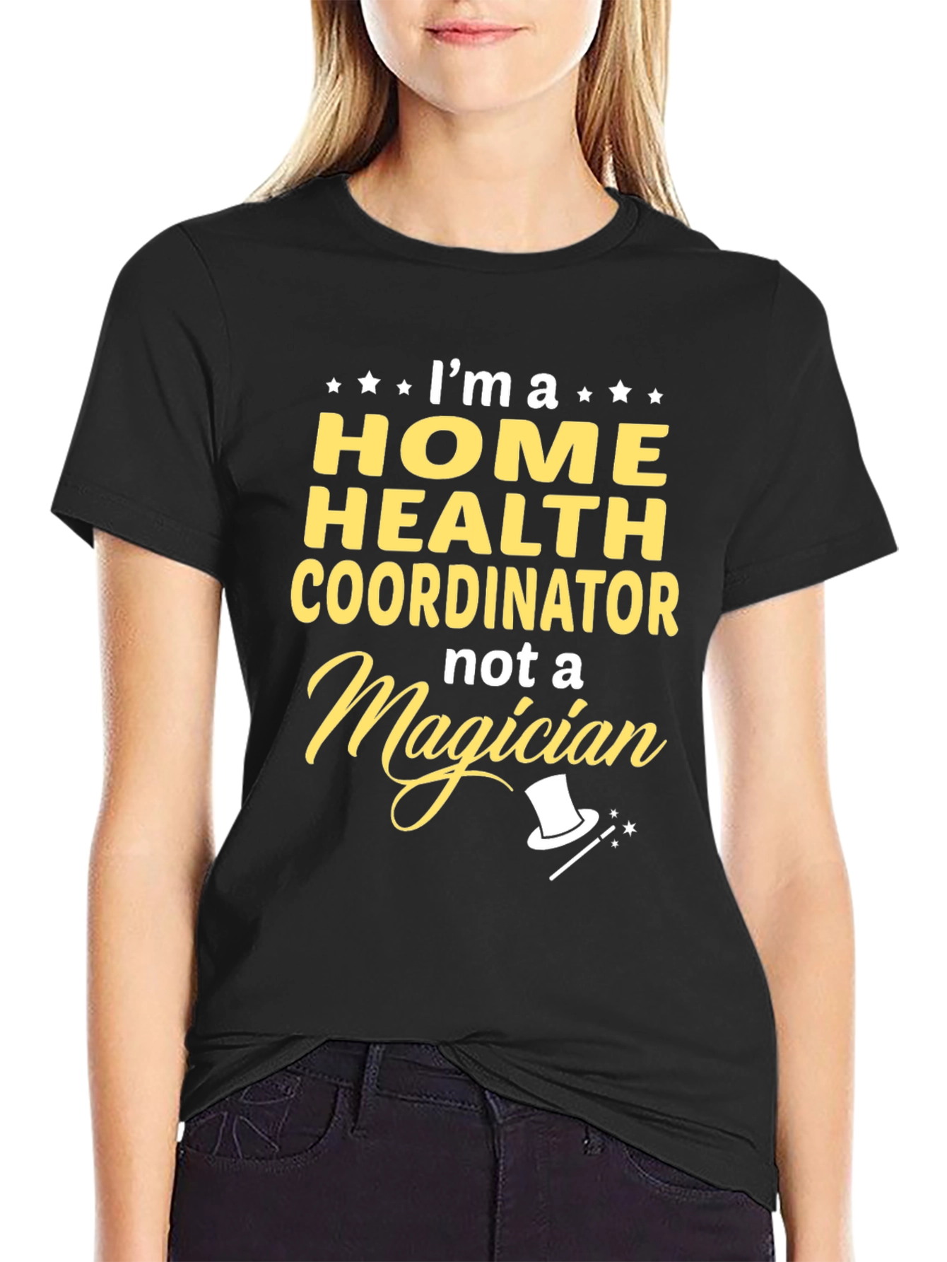 Home Health Coordinator T-Shirt Funny Magician Tee