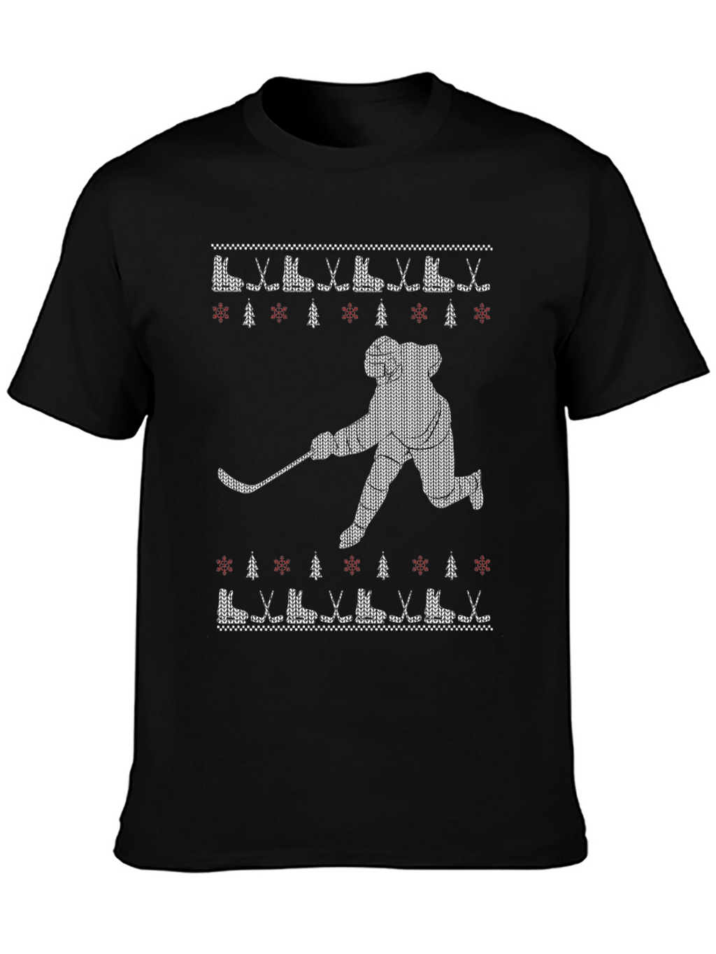 Hockey Ugly Christmas Sweater T-Shirt