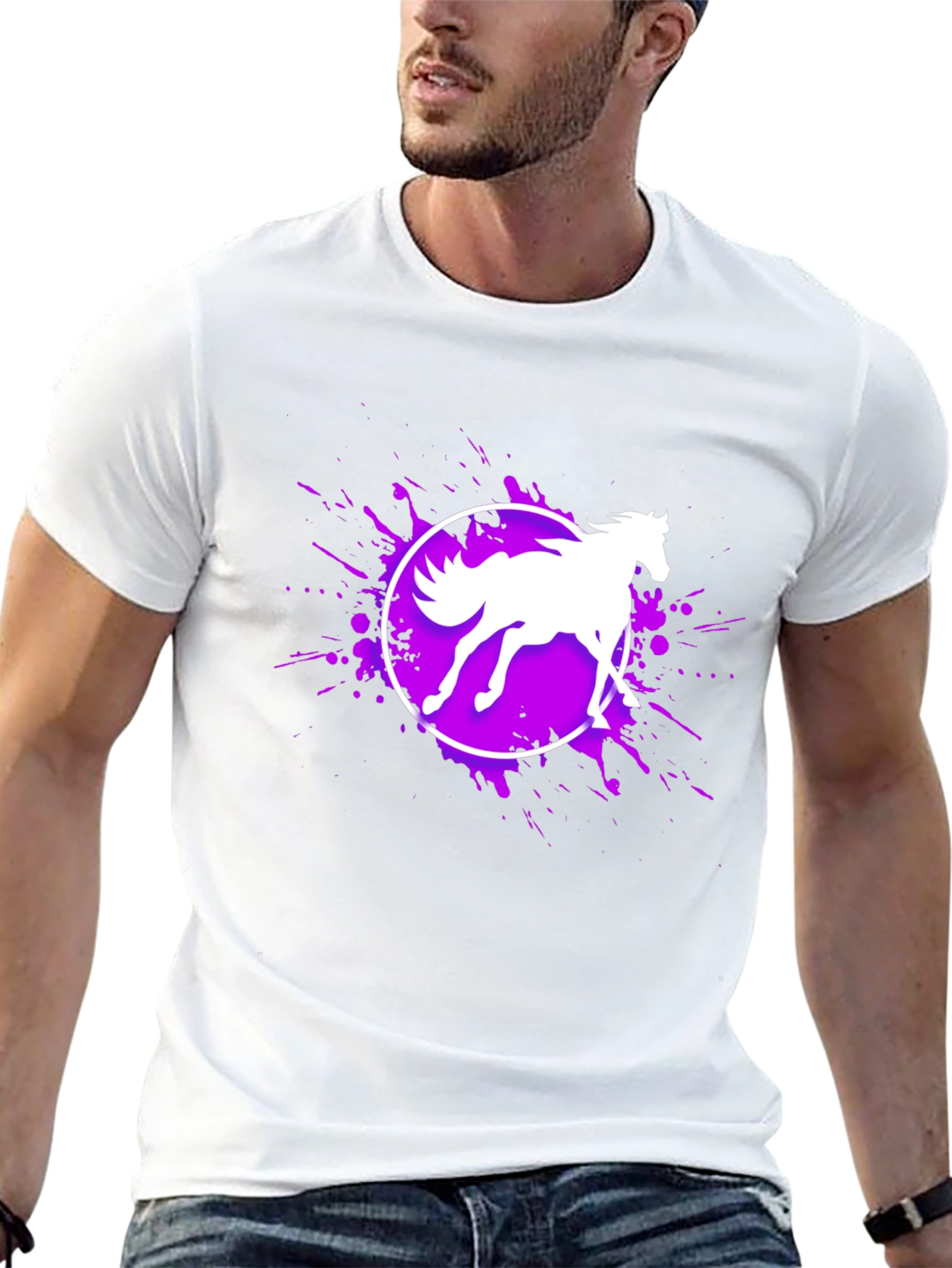 Horse Graphic Black T-Shirt