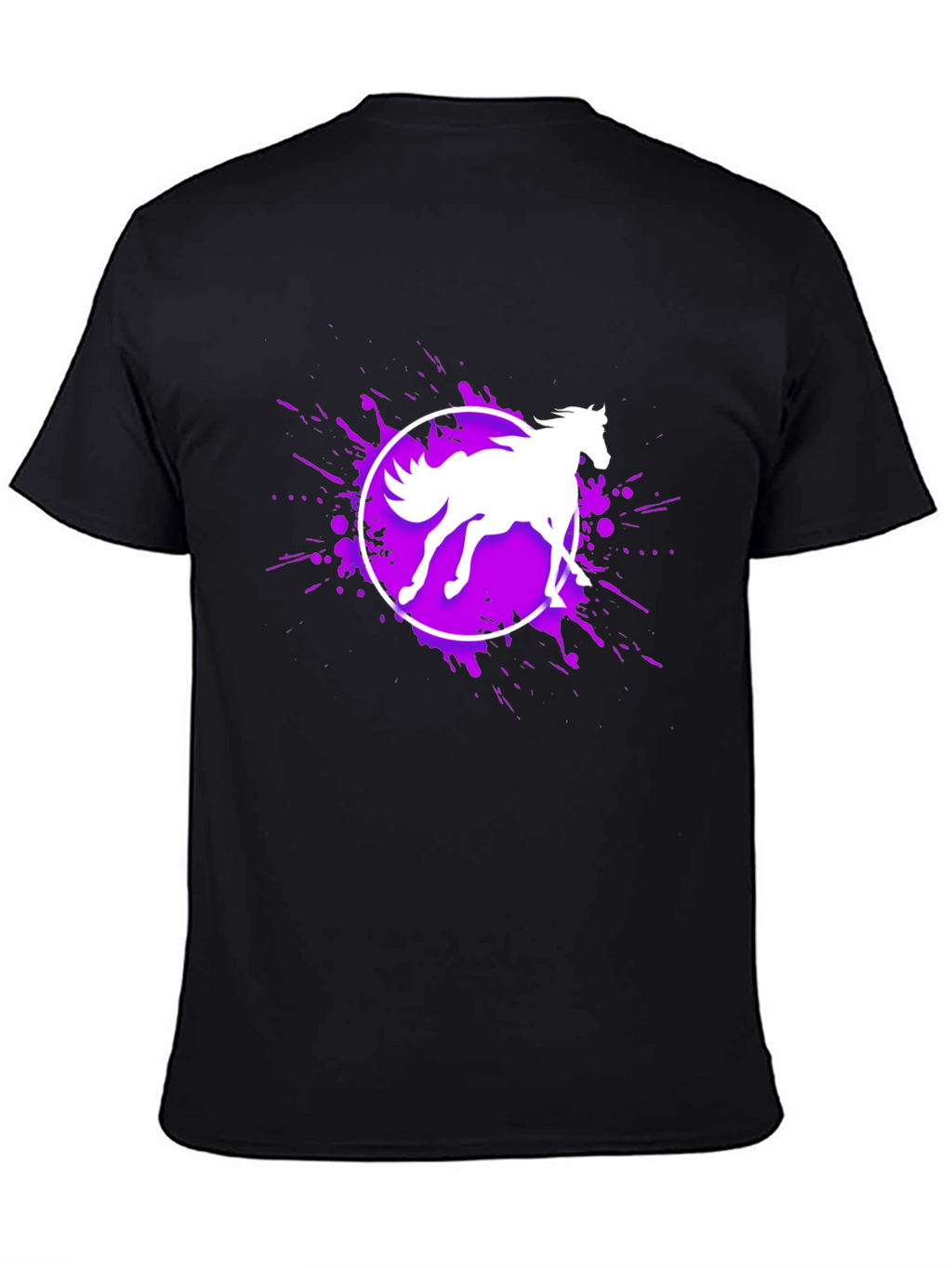 Horse Graphic Black T-Shirt