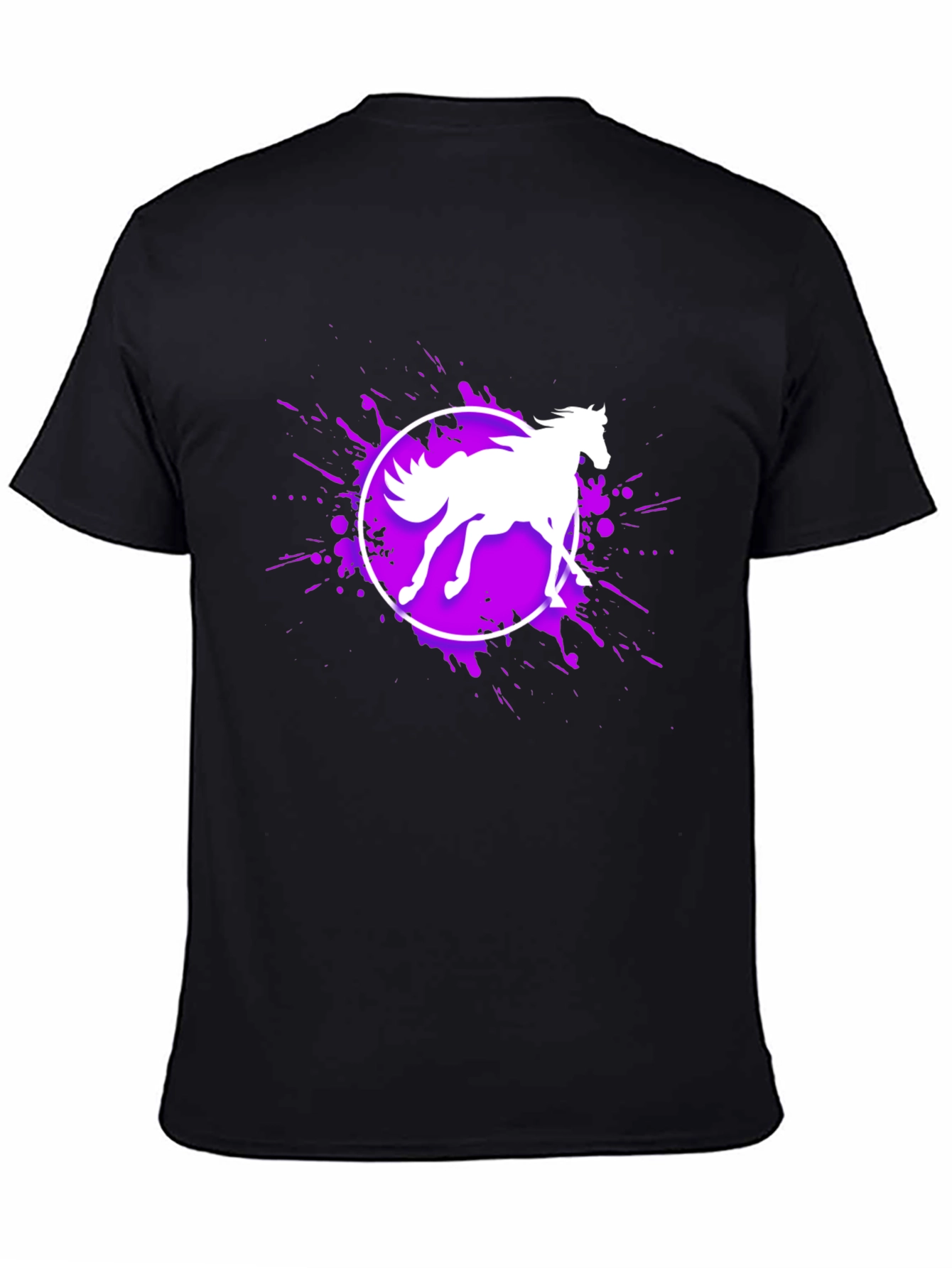 Horse Graphic Black T-Shirt