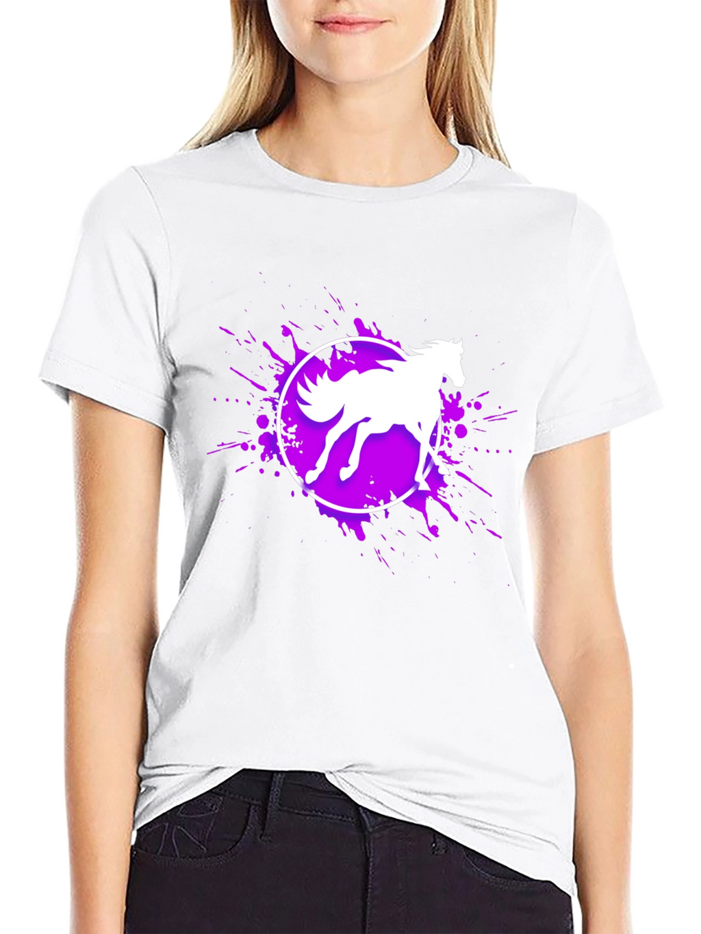 Horse Graphic Black T-Shirt