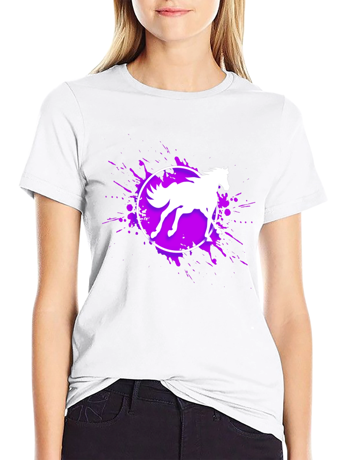 Horse Graphic Black T-Shirt