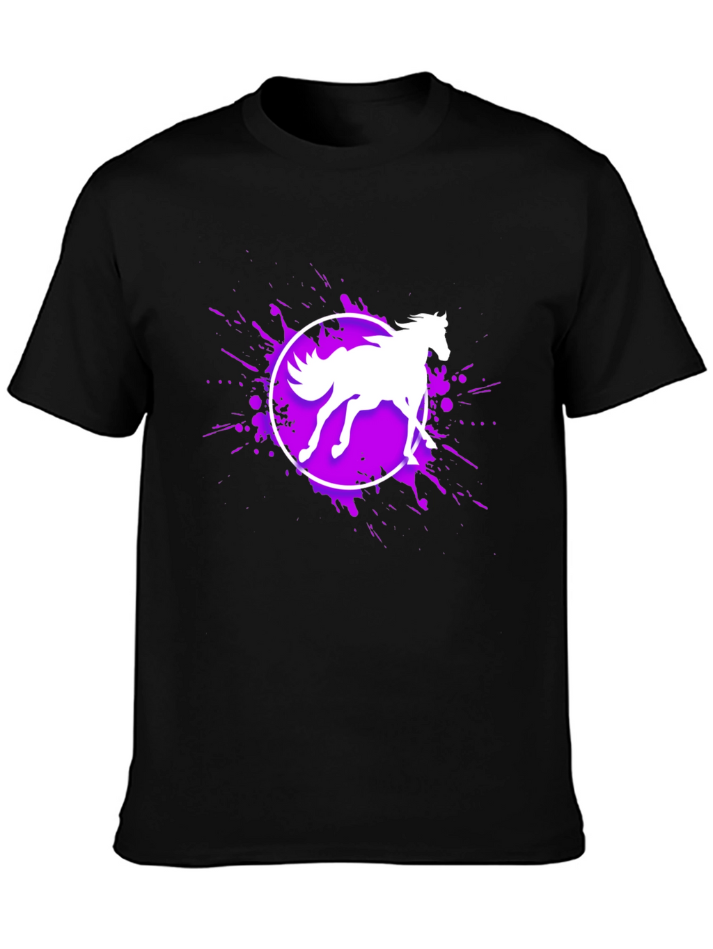 Horse Graphic Black T-Shirt
