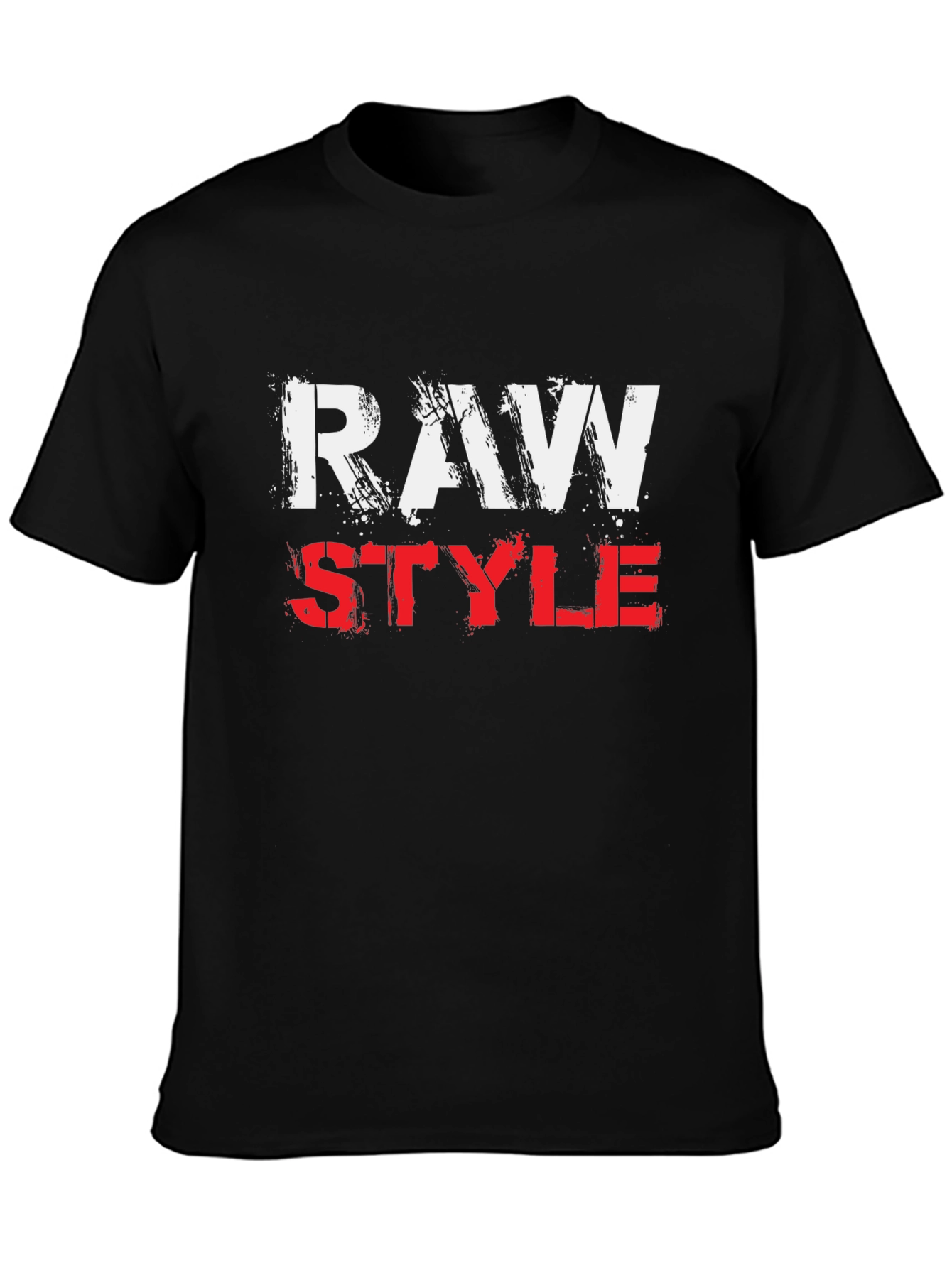 Raw Style Graphic Print T-Shirt