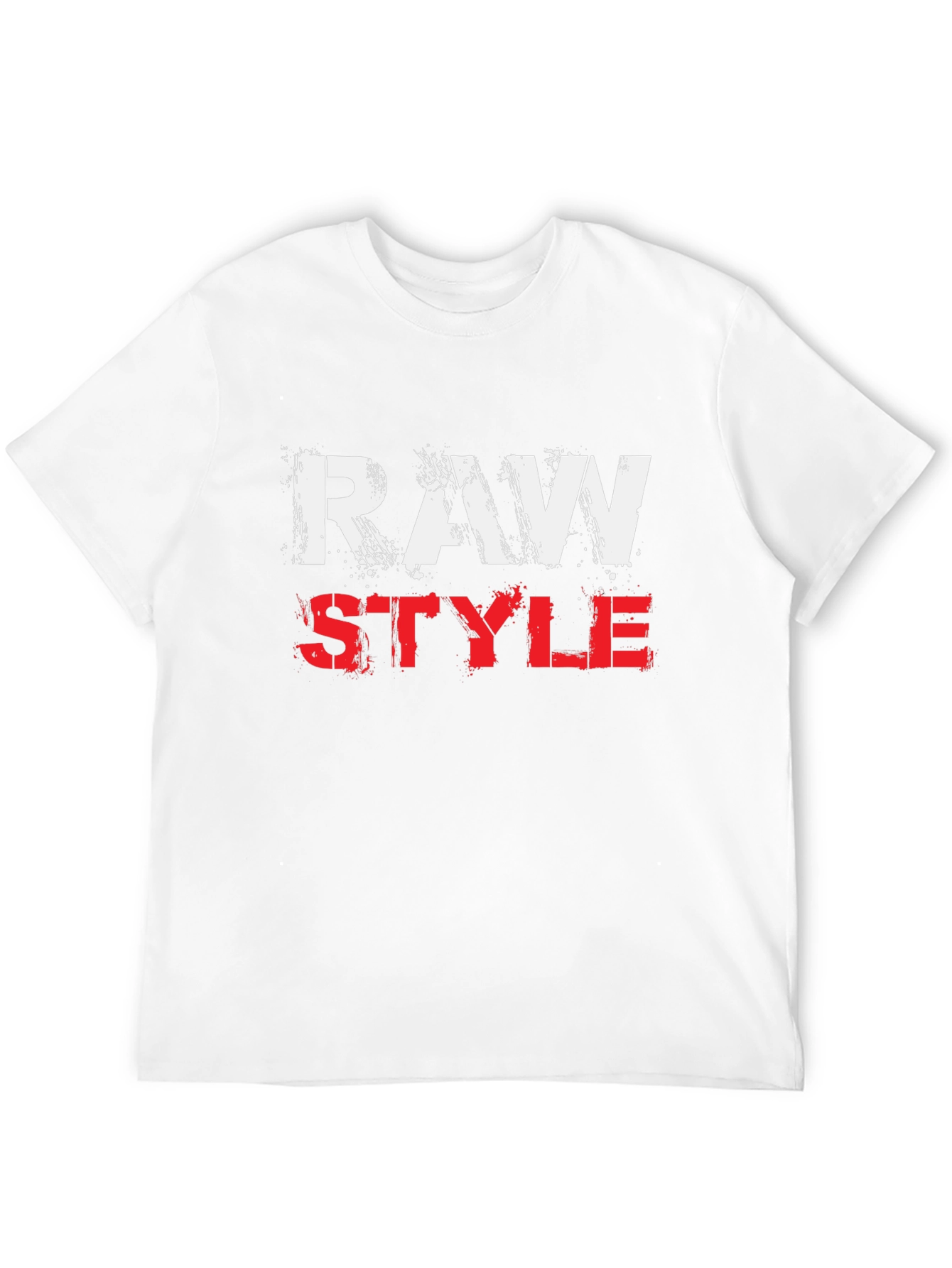Raw Style Graphic Print T-Shirt