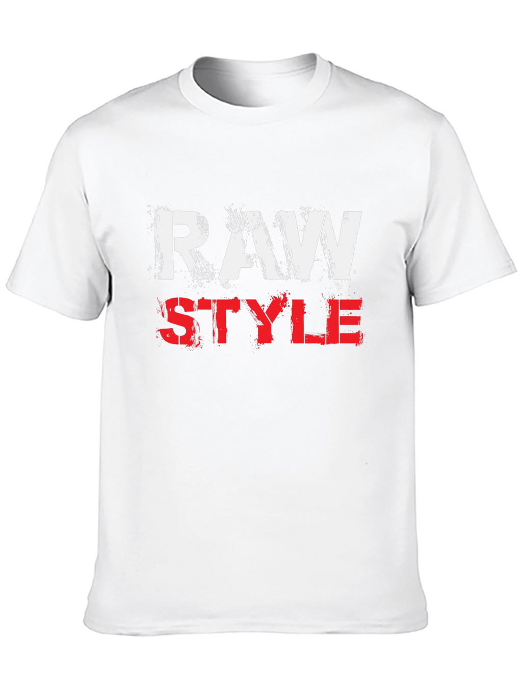 Raw Style Graphic Print T-Shirt
