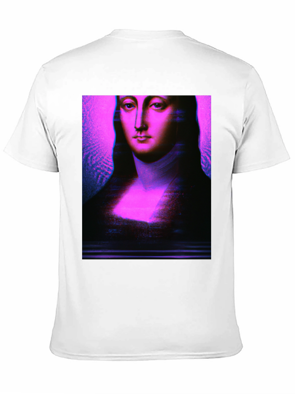 Mona Lisa Glitch Art T-Shirt - Unique Graphic Tee
