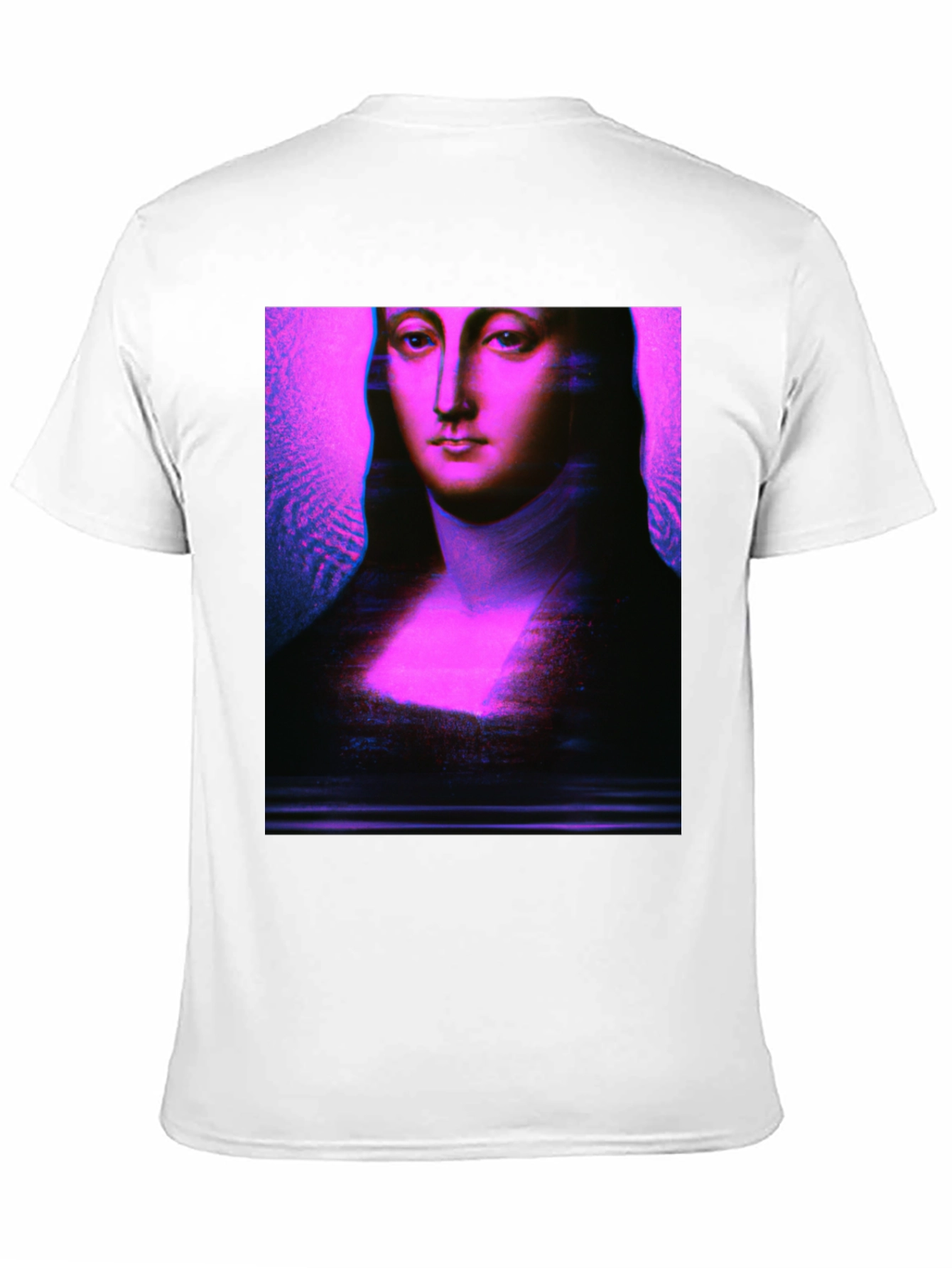 Mona Lisa Glitch Art T-Shirt - Unique Graphic Tee