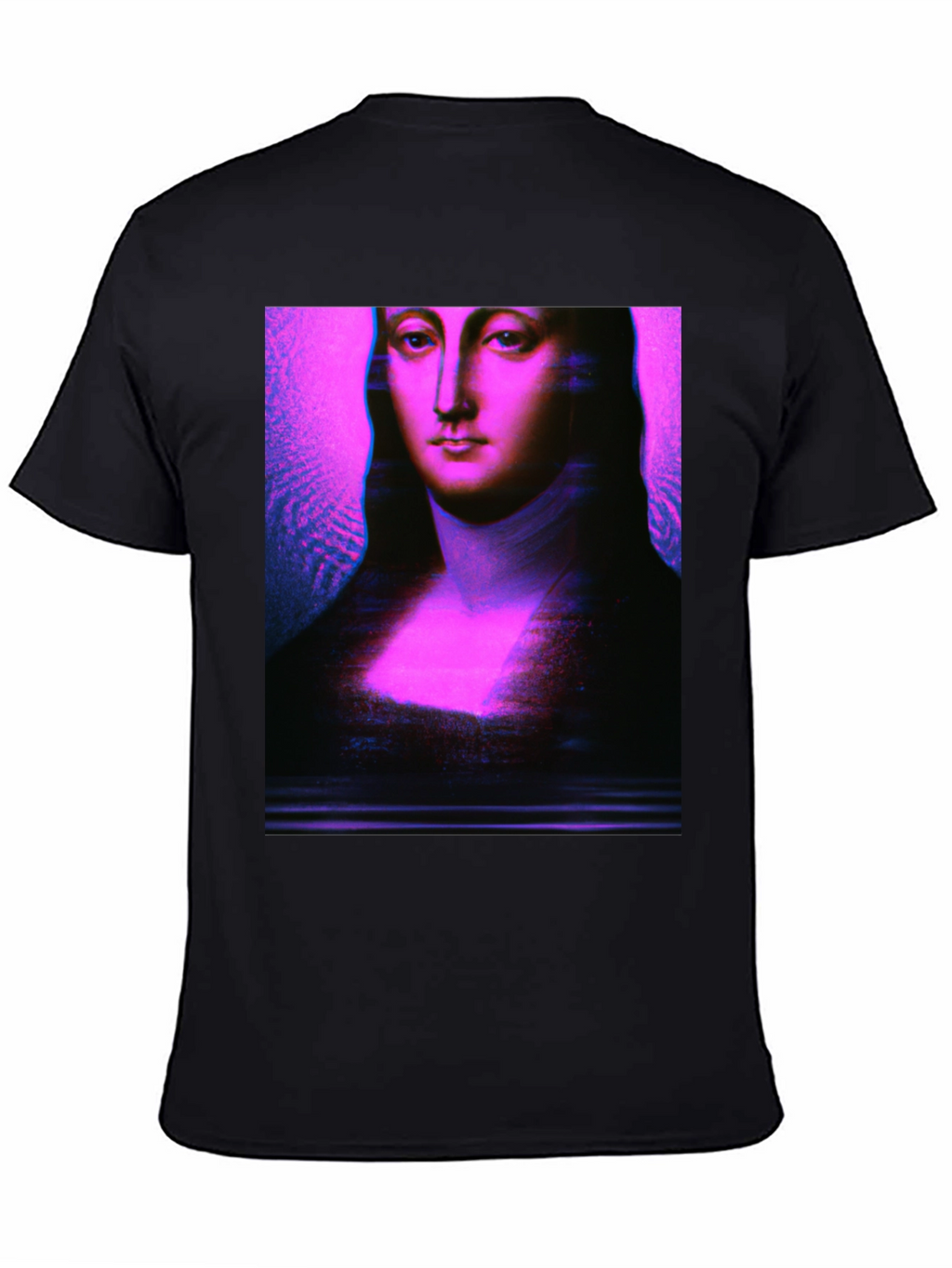 Mona Lisa Glitch Art T-Shirt - Unique Graphic Tee