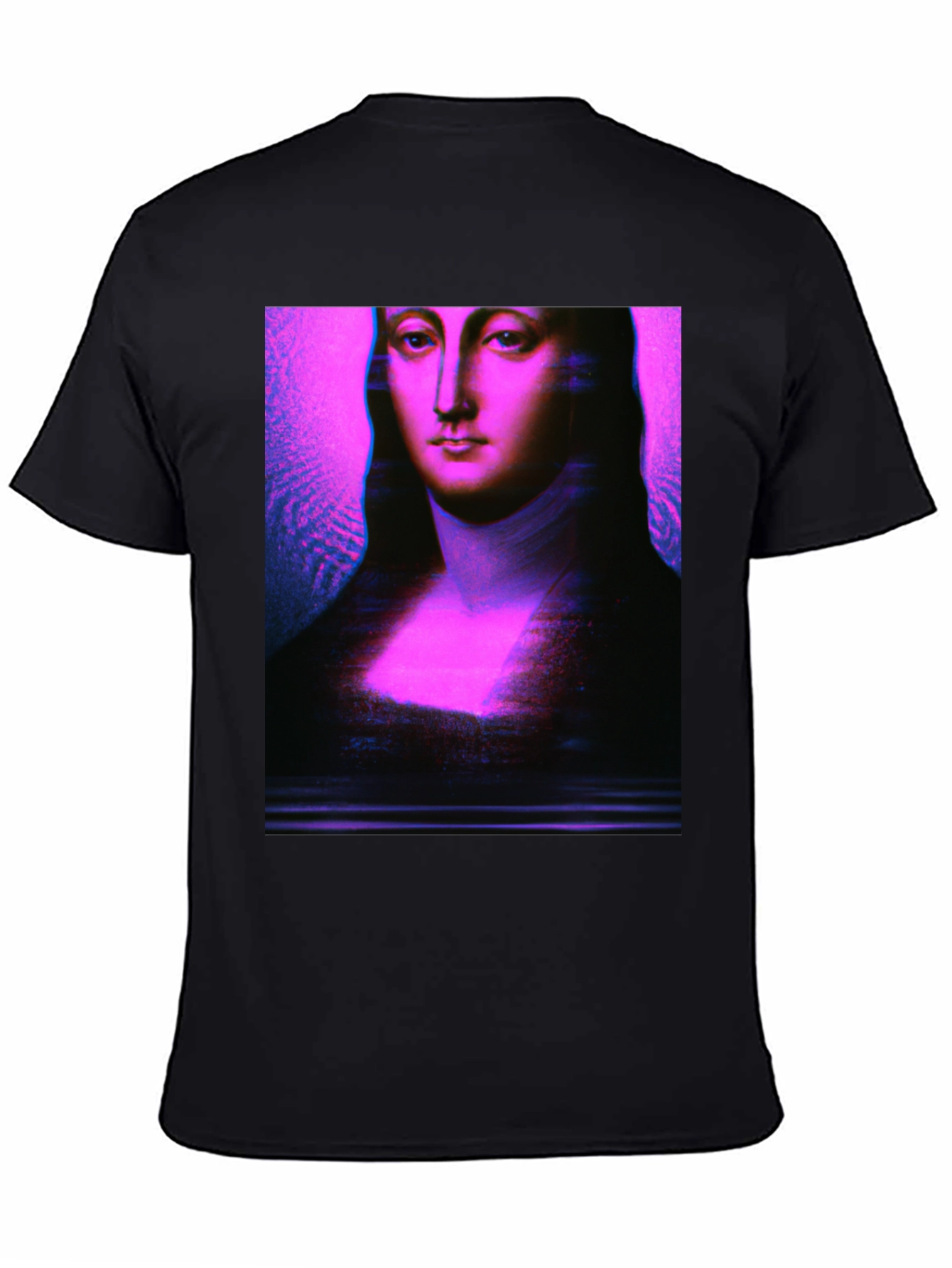 Mona Lisa Glitch Art T-Shirt - Unique Graphic Tee