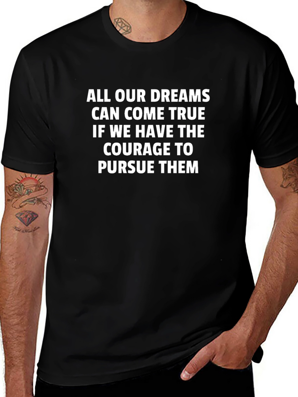 Inspirational Quote Black T-Shirt