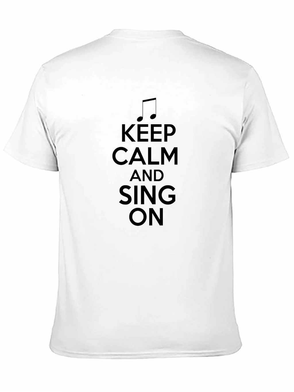 Keep Calm and Sing On Black T-Shirt