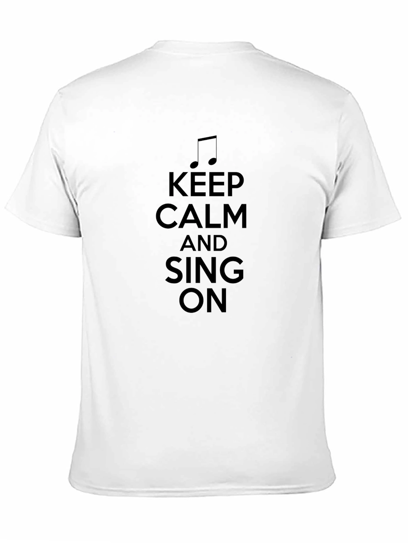 Keep Calm and Sing On Black T-Shirt