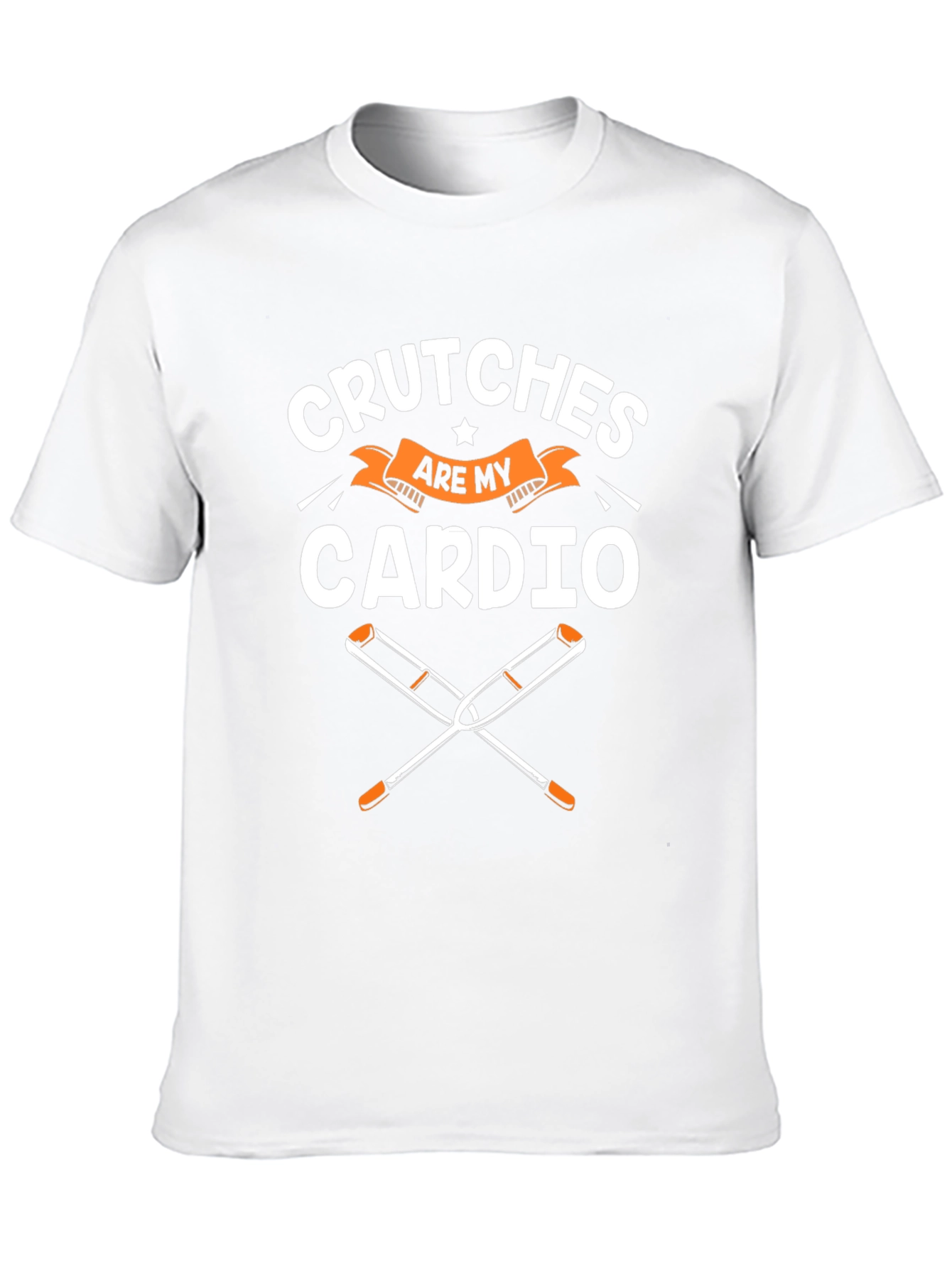 Crutches are my Cardio Funny T-Shirt